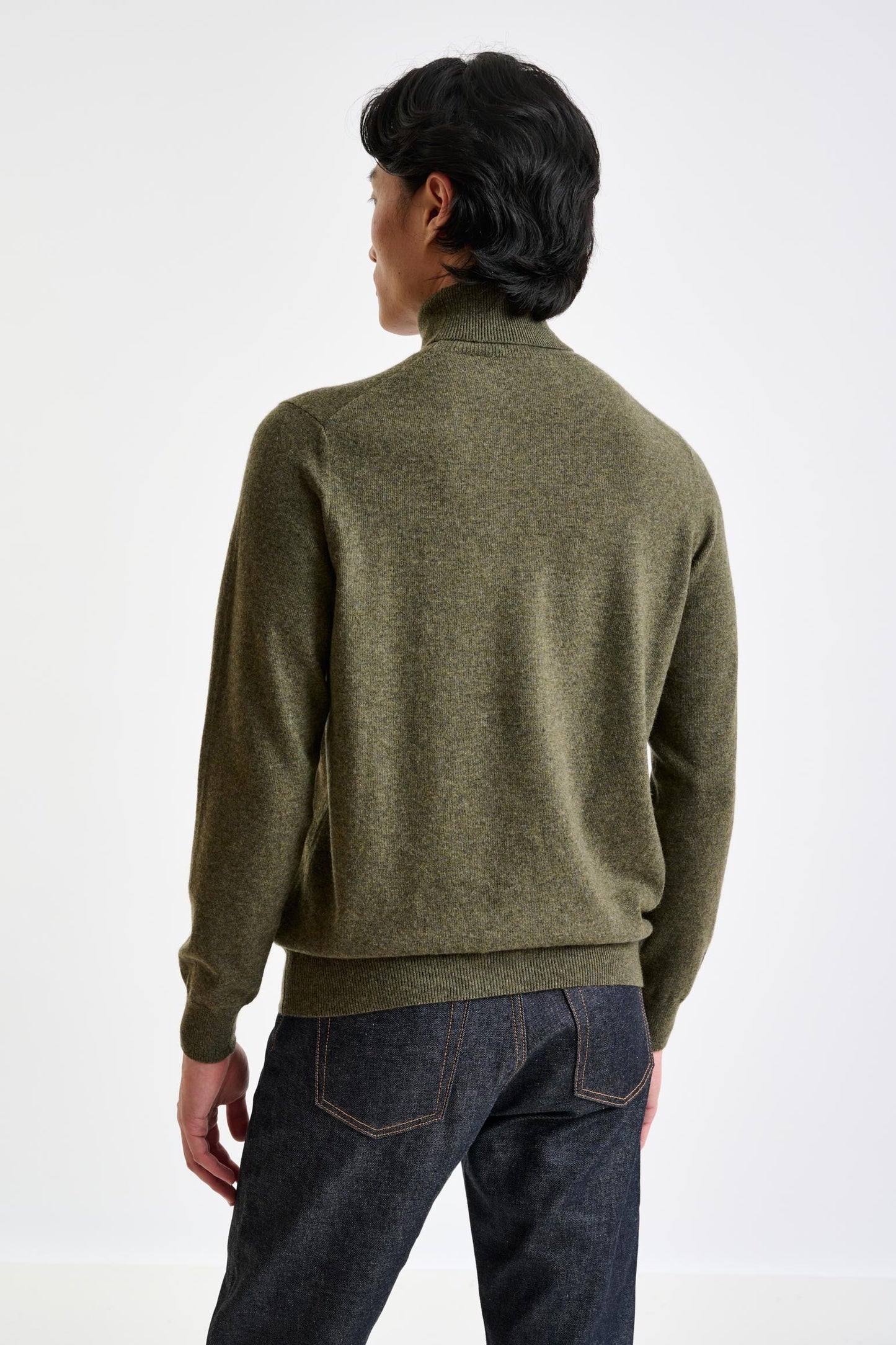 Moss Wool & Cashmere Drumberg Rollneck Knit