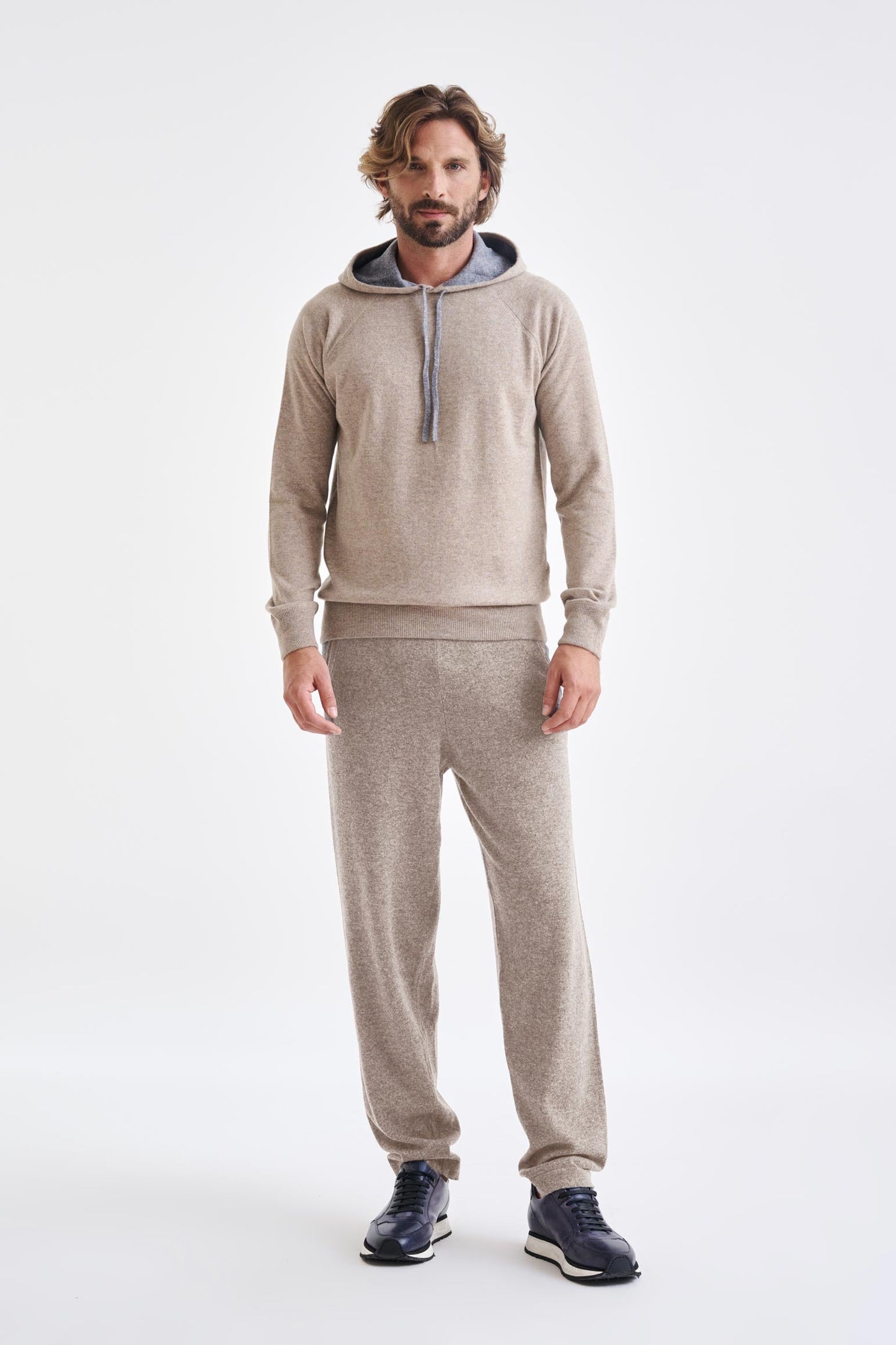 Bakewell Cashmere Hoodie Sand Melange