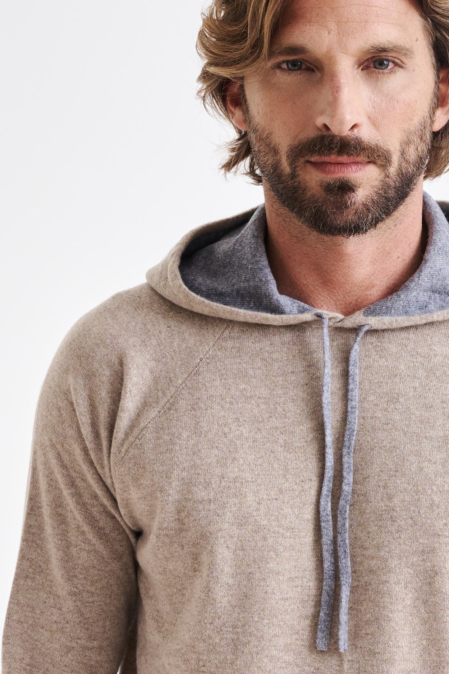 Bakewell Cashmere Hoodie Sand Melange