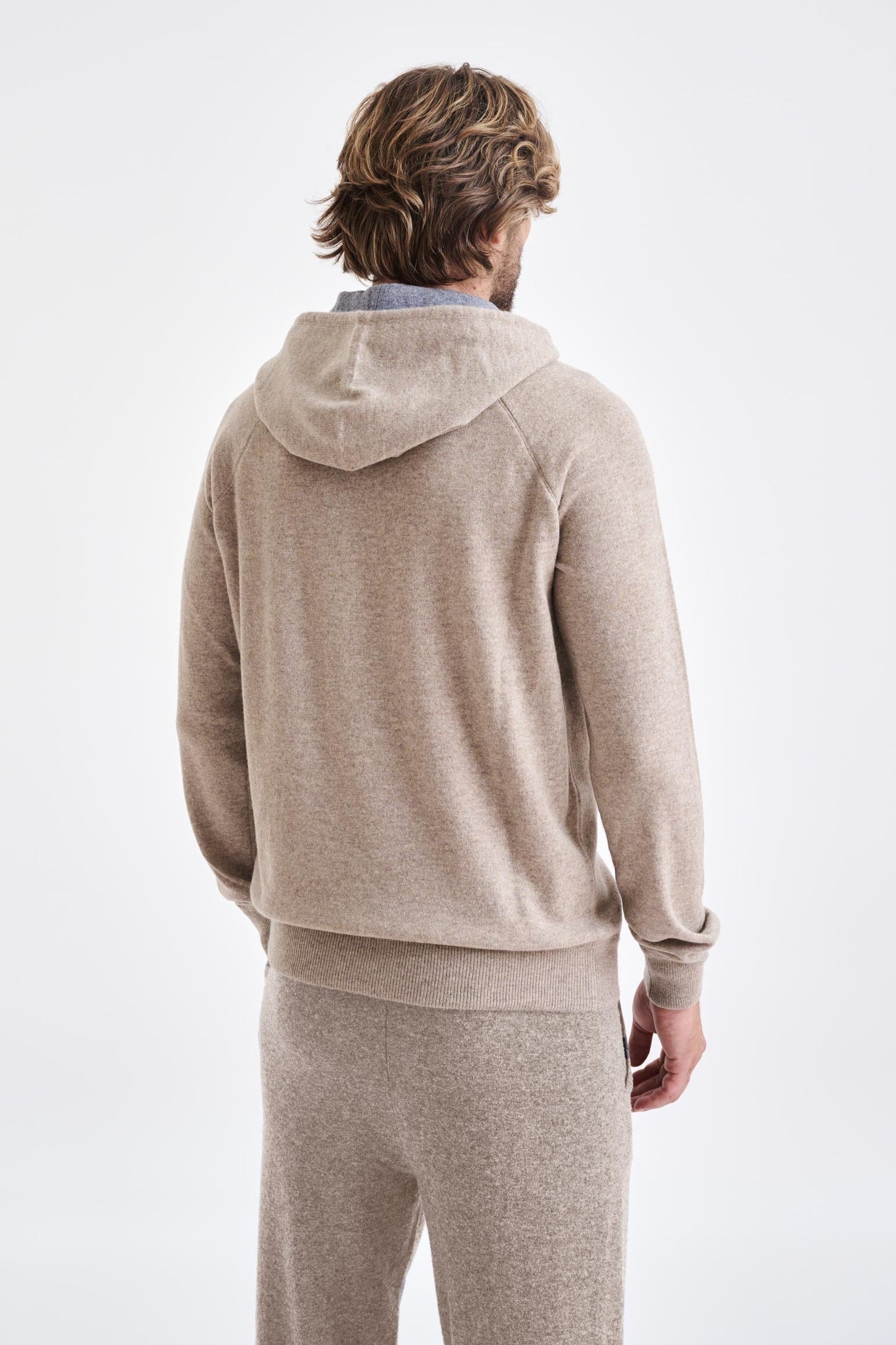 Bakewell Cashmere Hoodie Sand Melange