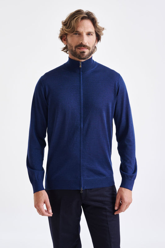 Nepture Cashmere & Silk Repton Fullzip Sweater