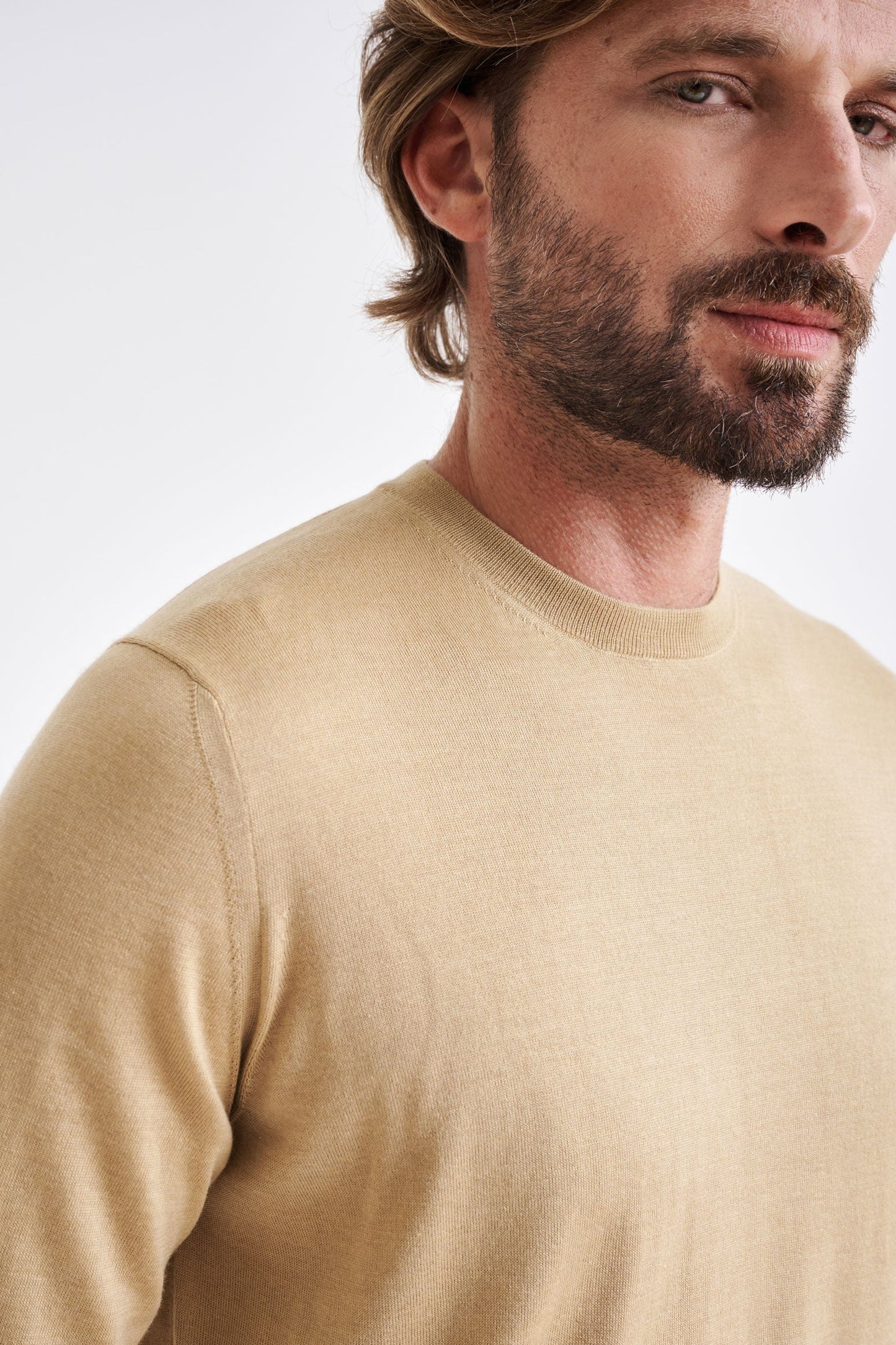 Beewax Cashmere Merino Silk Blend Crewe Sweater