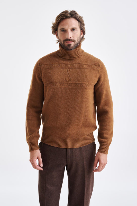 Wool & Cashmere Camel Glamis Knitwear