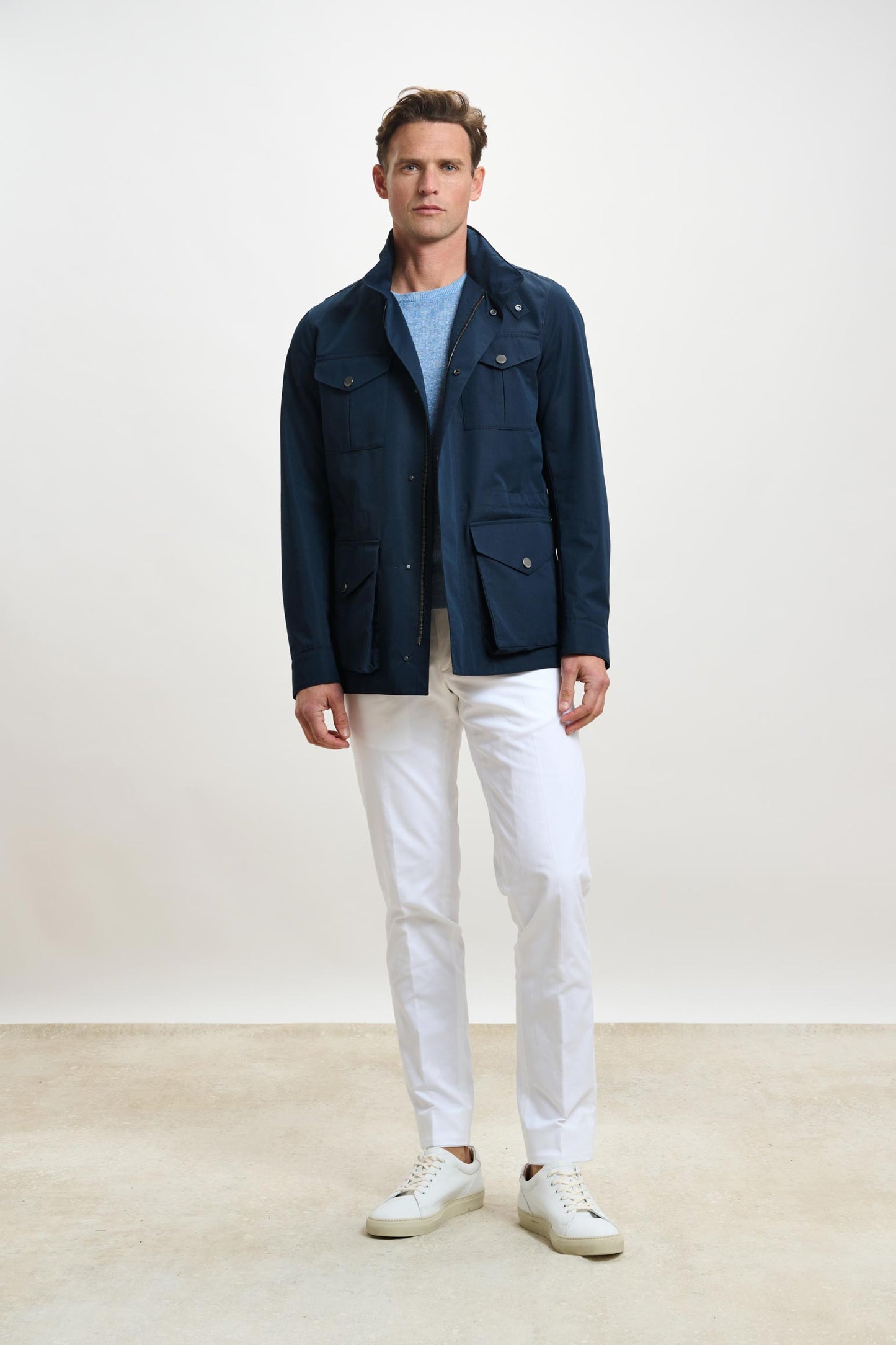 Dartmoor Cotton Tech Field Jacket Navy