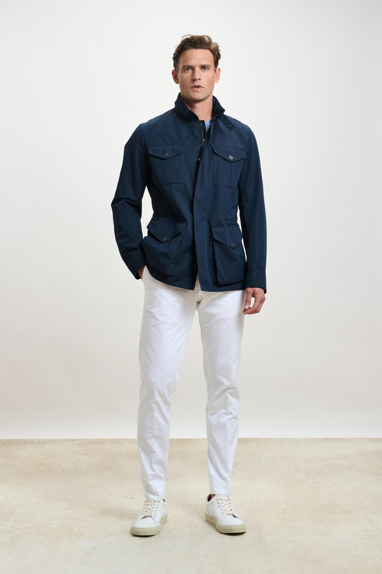 Dartmoor Cotton Tech Field Jacket Navy