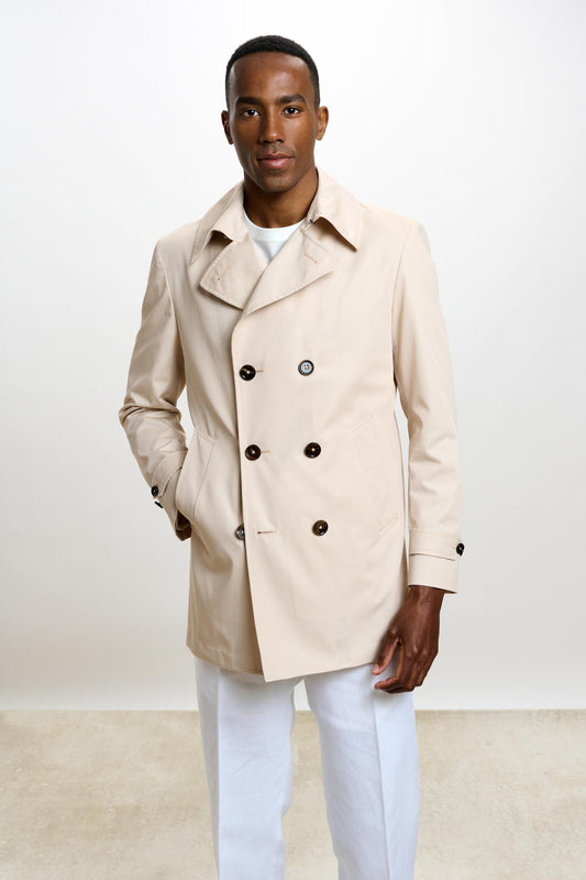 Nelson Cotton Tech Peacoat Beige