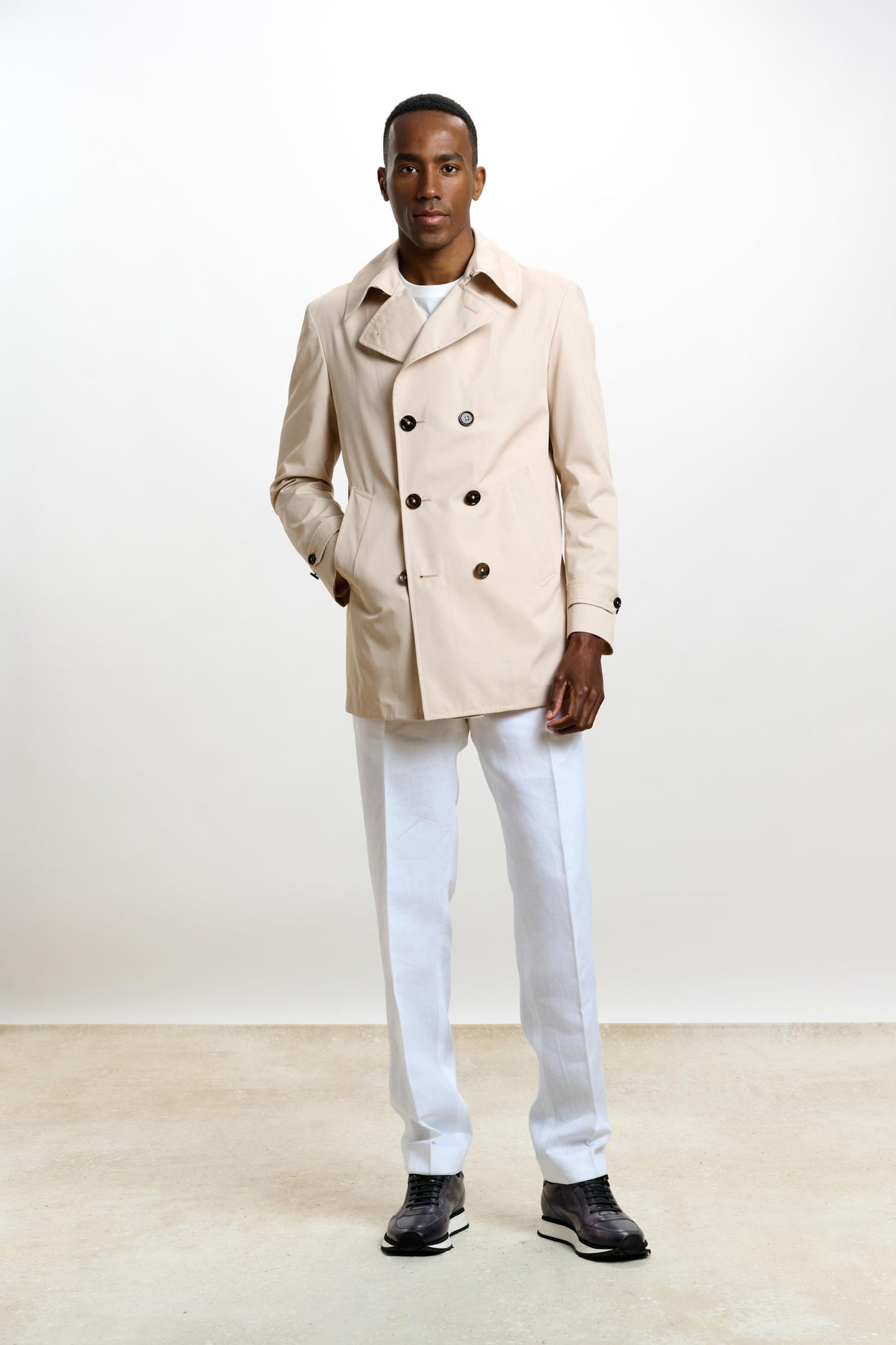 Nelson Cotton Tech Peacoat Beige