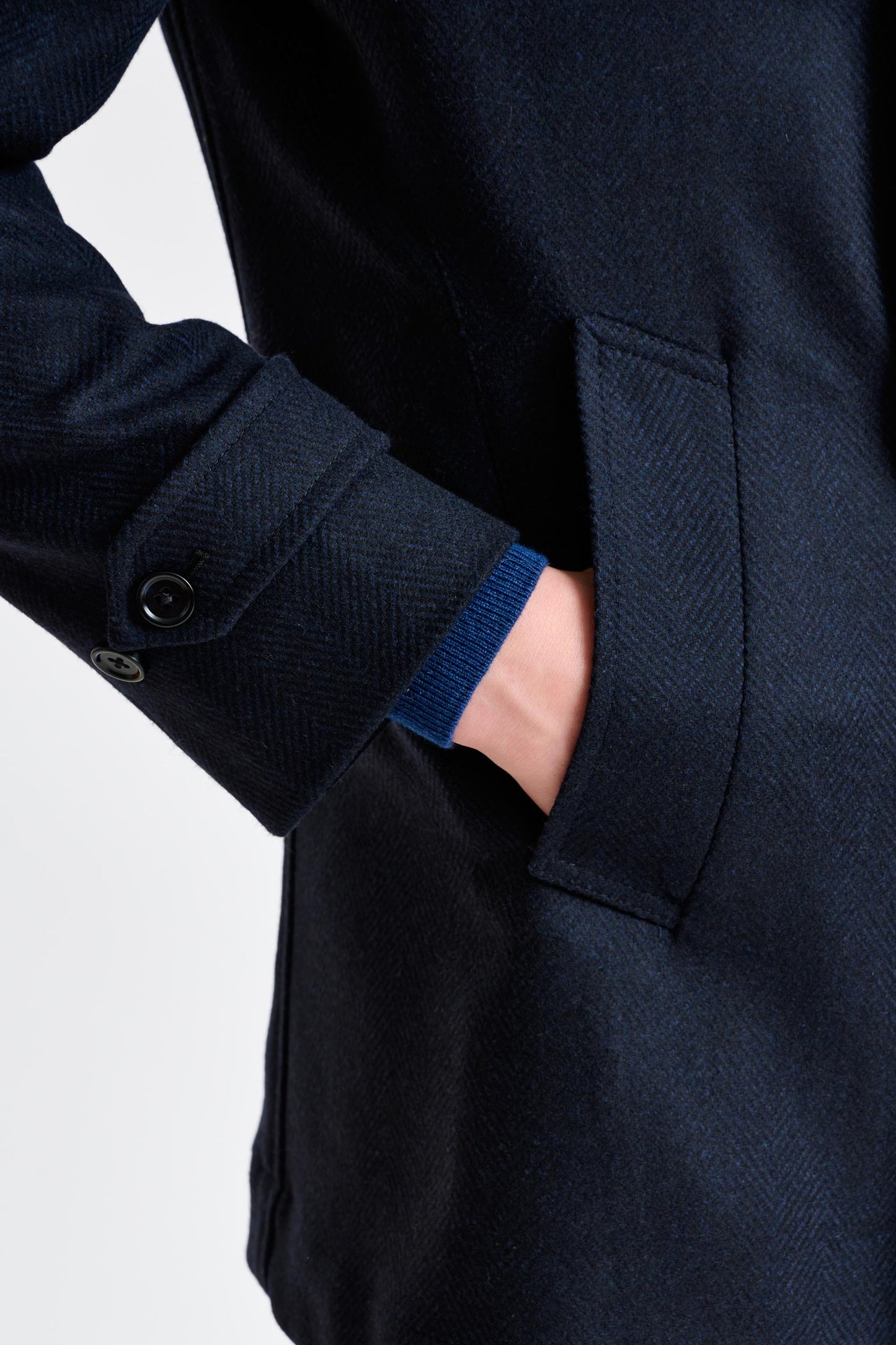 Navy Wool Nelson Peacoat Zeus