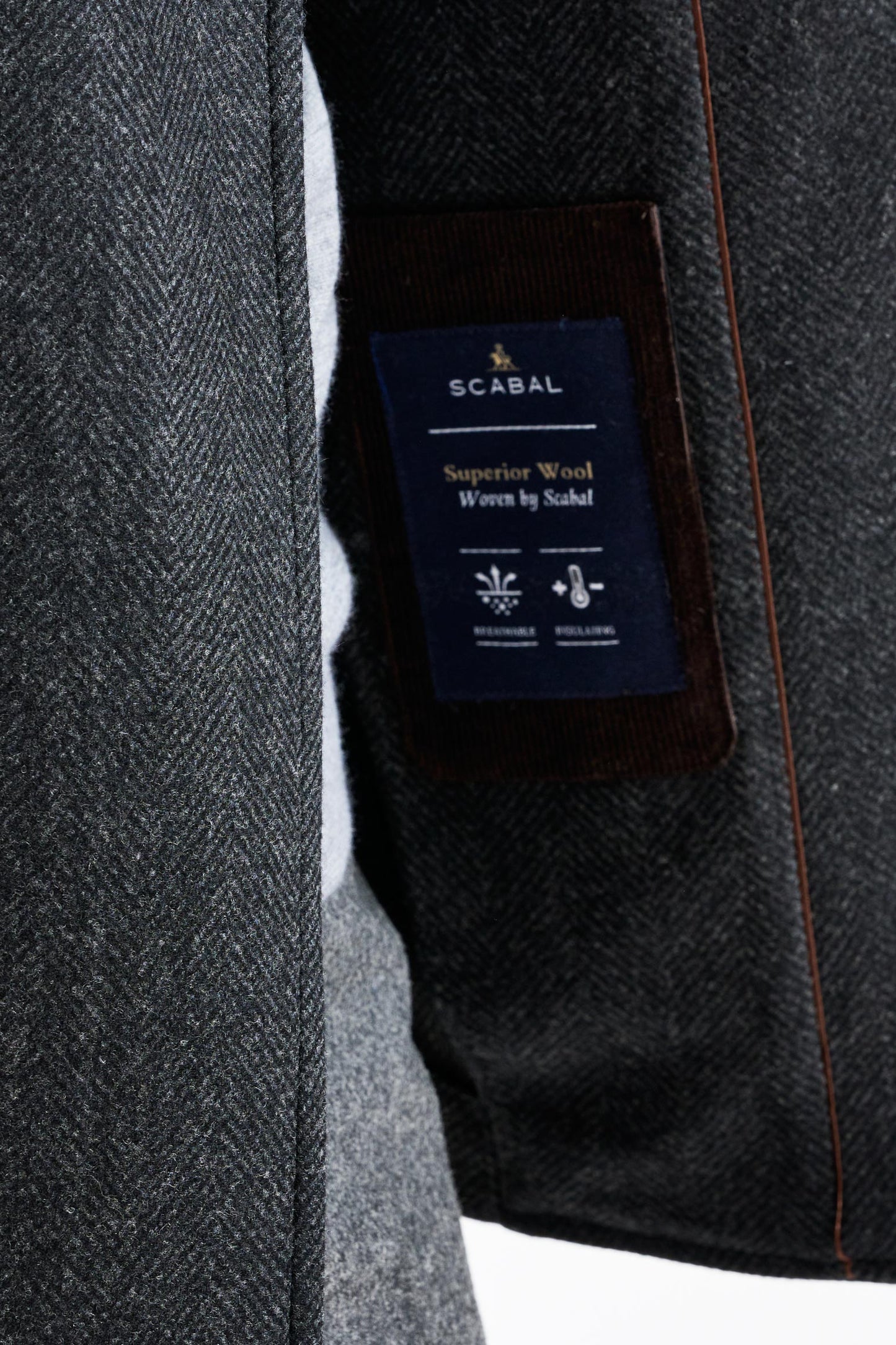 Dark Grey Wool Nelson Peacoat Zeus