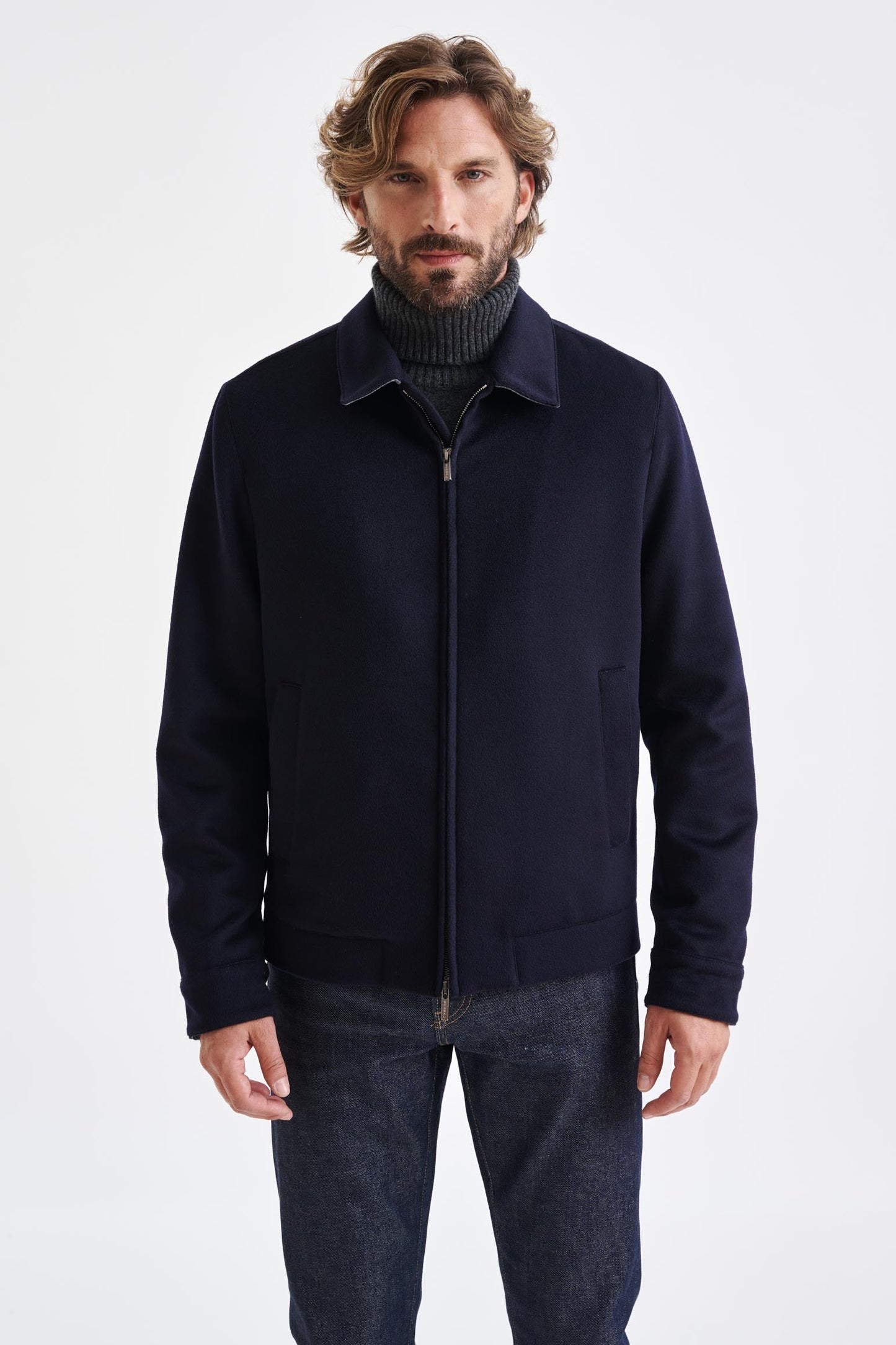 Navy Wool Warwick Jacket Zeus