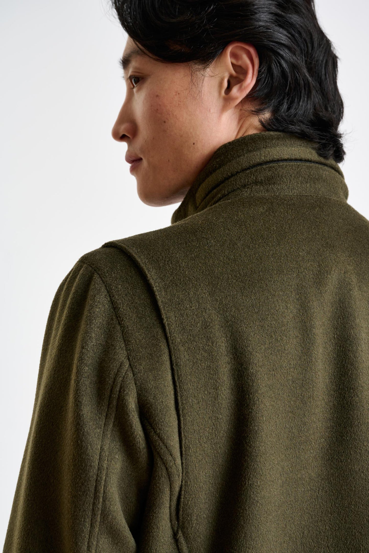 Green Wool Dartmoor Field Jacket Zeus