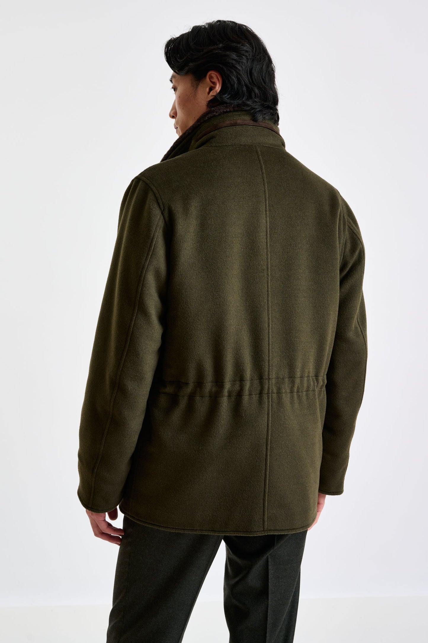 Olive Green wool York Field Jacket Zeus