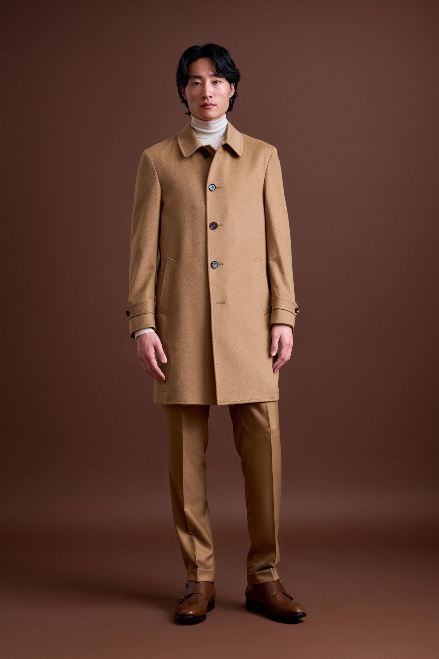 100% Vicuna Unlined soft Leeds Overcoat