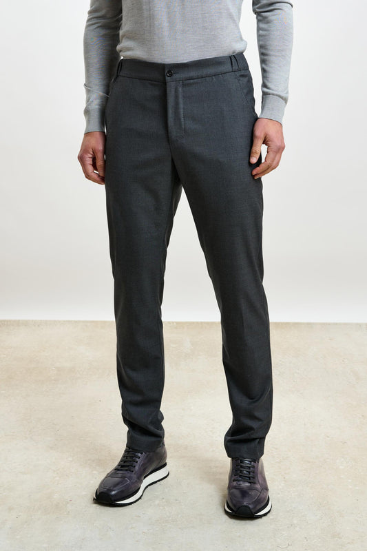 Perth Drawstring Trouser Eton Grey