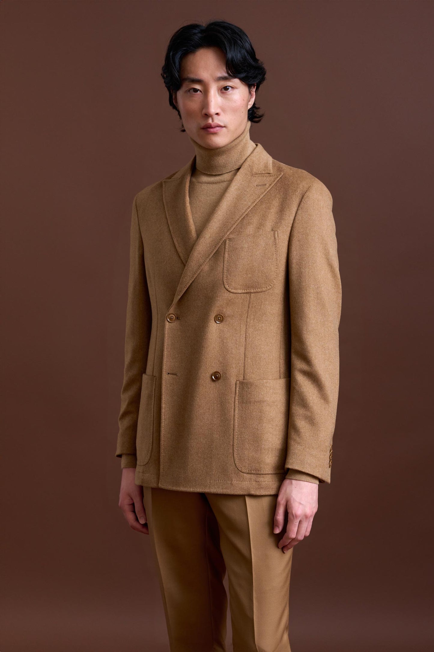 Brown 100% Cashmere Kenton Jacket St Moritz