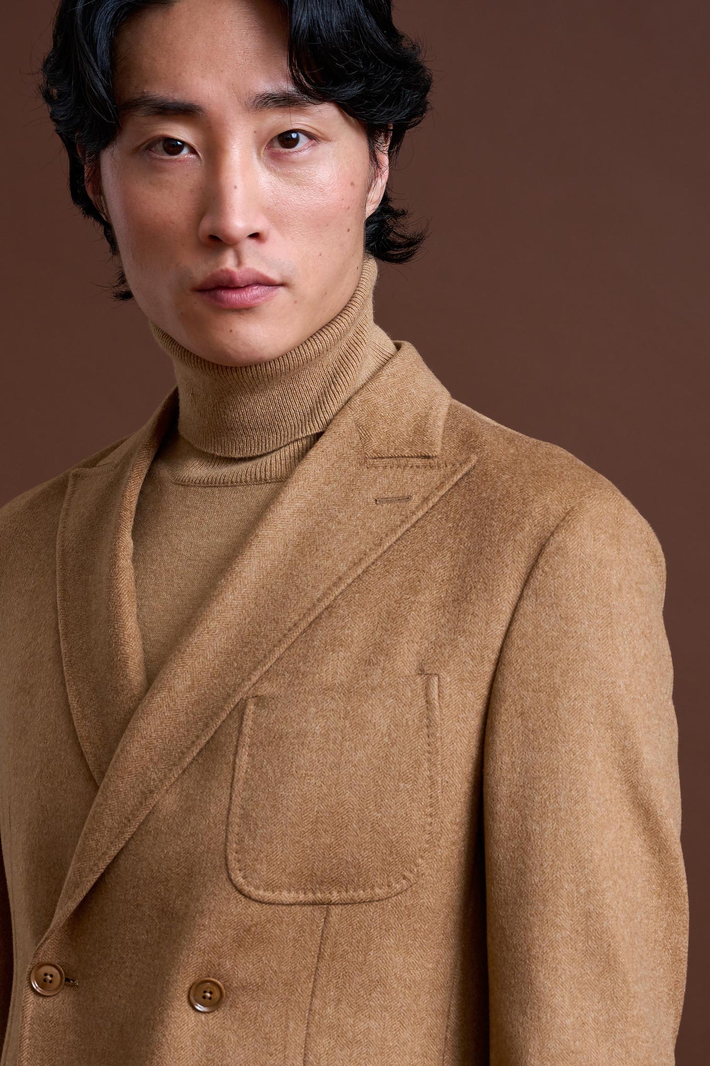 Brown 100% Cashmere Kenton Jacket St Moritz