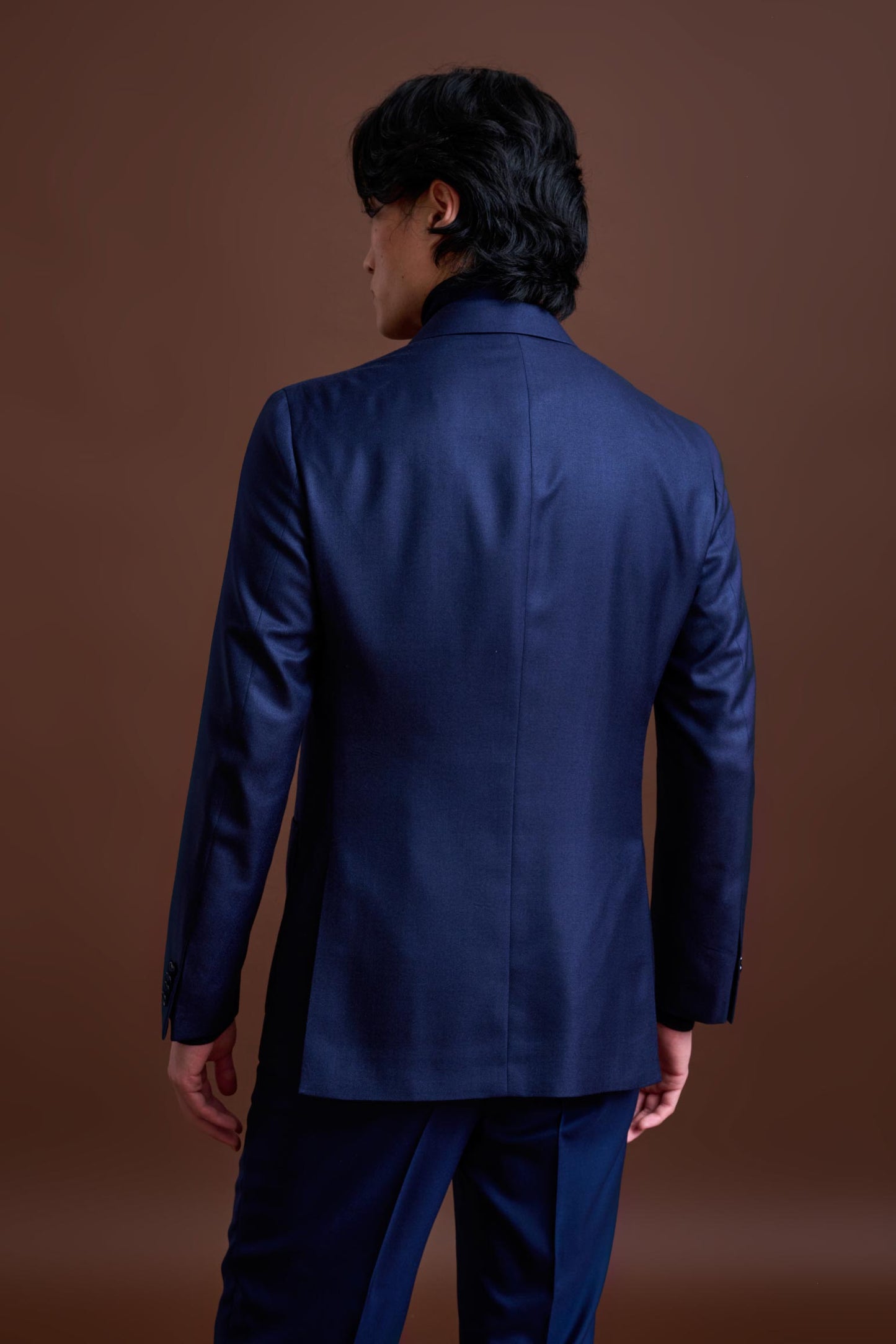 Blue 100% Cashmere Kenton Jacket St Moritz