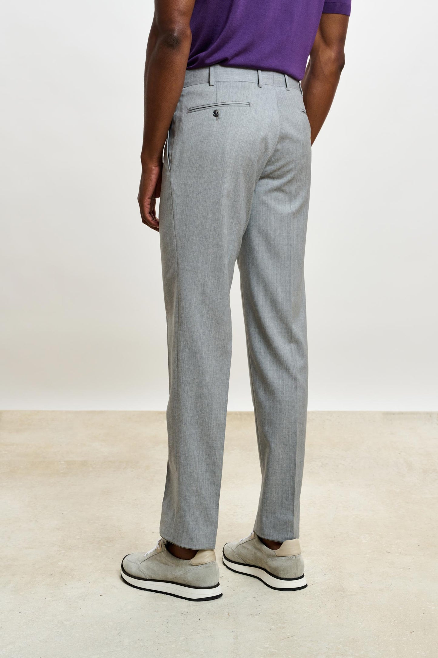 Farley Trouser New Deluxe Light Grey Melange