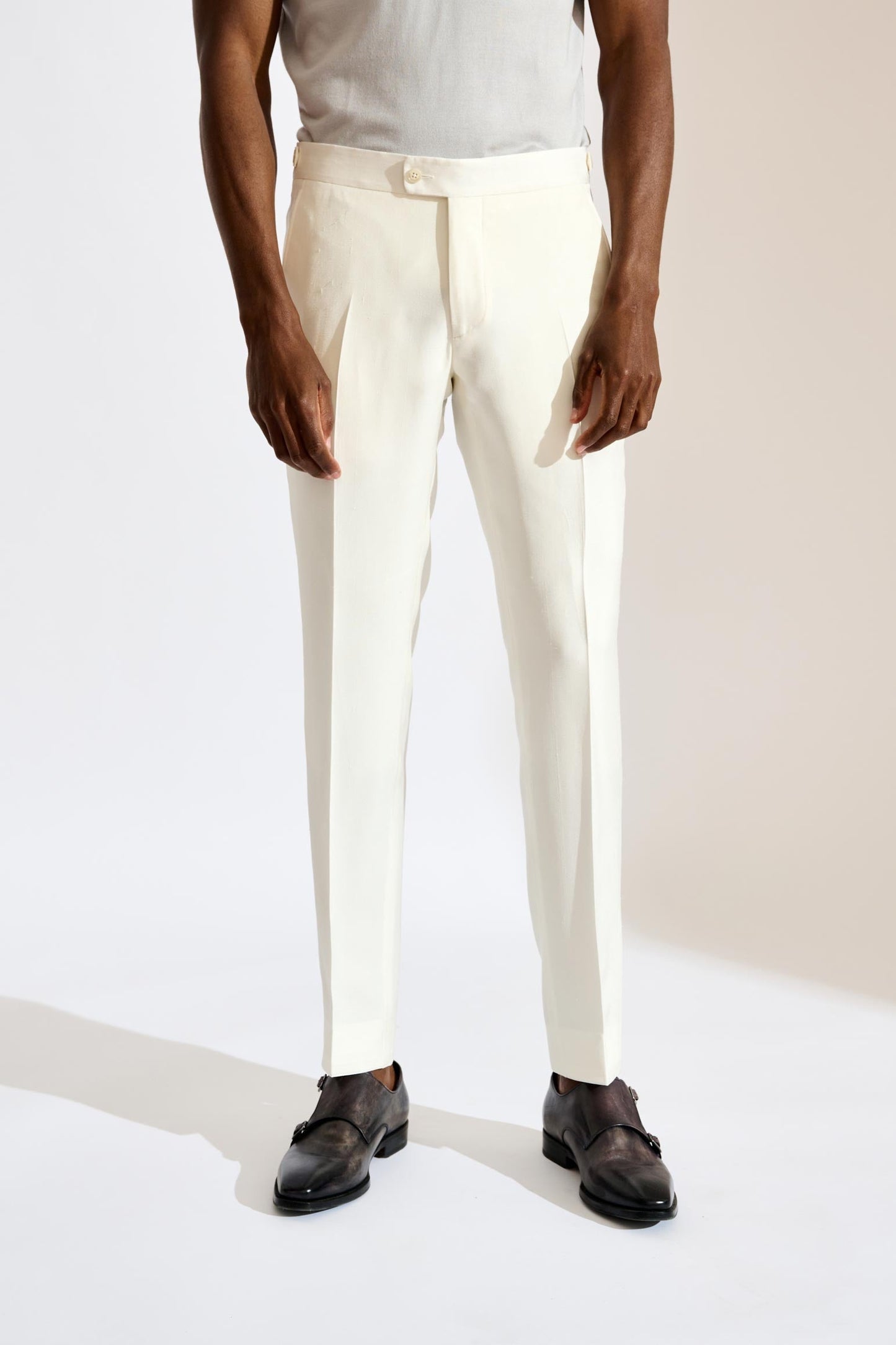 Farley Trouser Silk Festival White