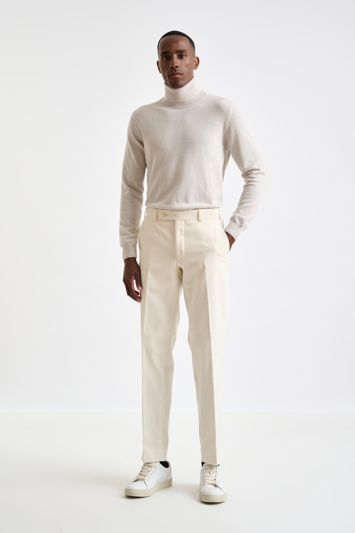 Offwhite Cotton Farley Trouser Corduroy