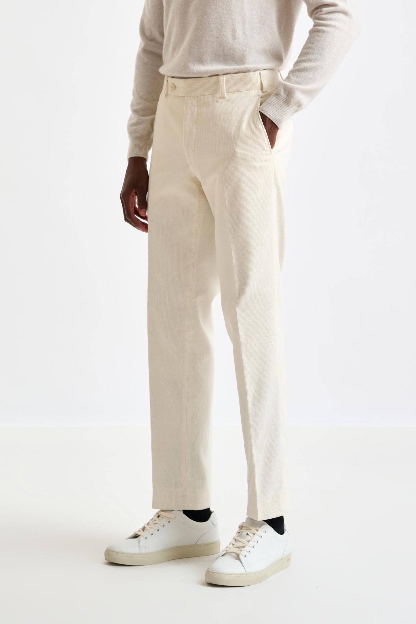 Offwhite Cotton Farley Trouser Corduroy