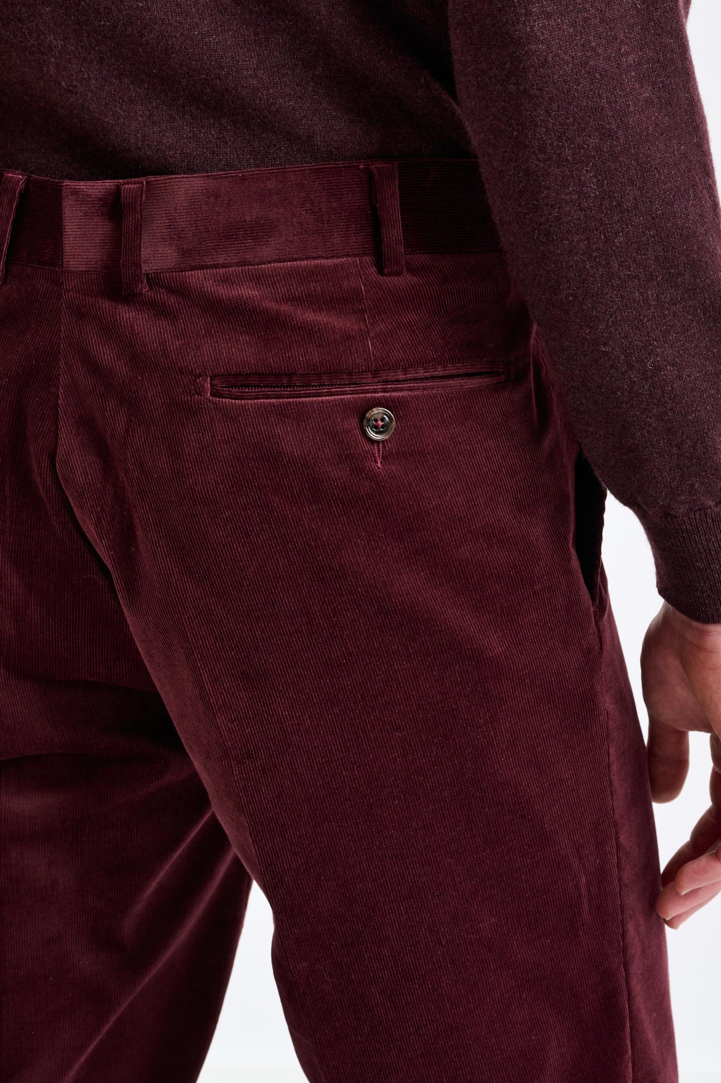 Red Cotton Farley Trouser Corduroy