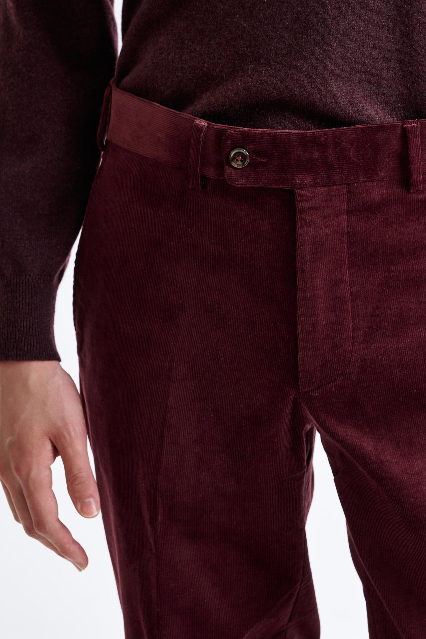 Red Cotton Farley Trouser Corduroy