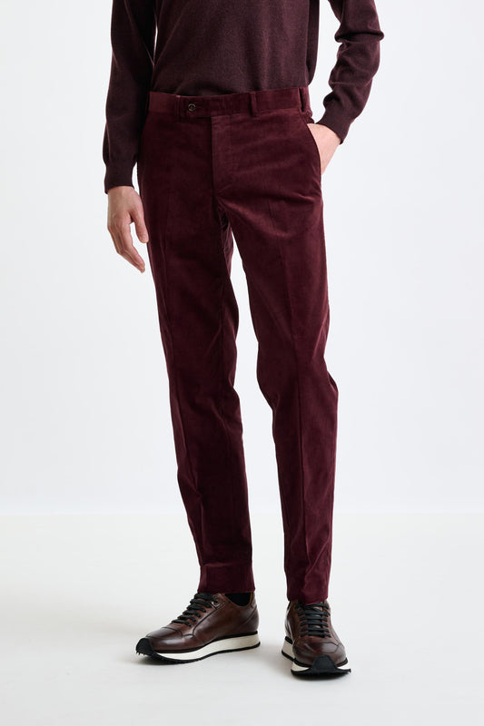 Red Cotton Farley Trouser Corduroy