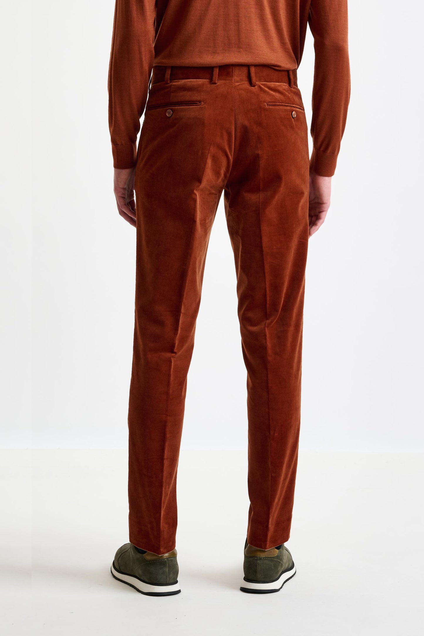 Brown Cotton Gibbet Trouser Corduroy