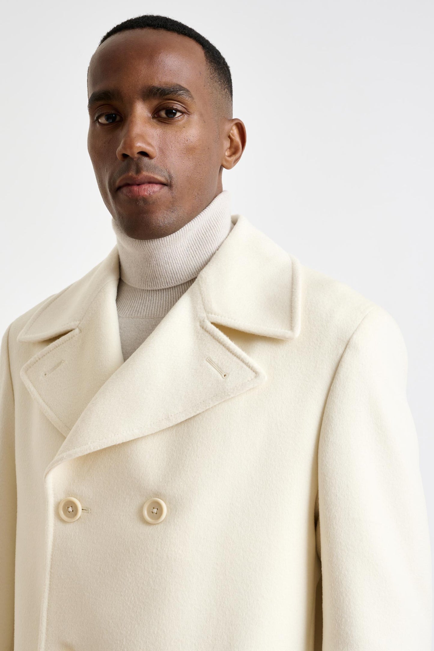 Beige Wool Sheffield Overcoat Zeus