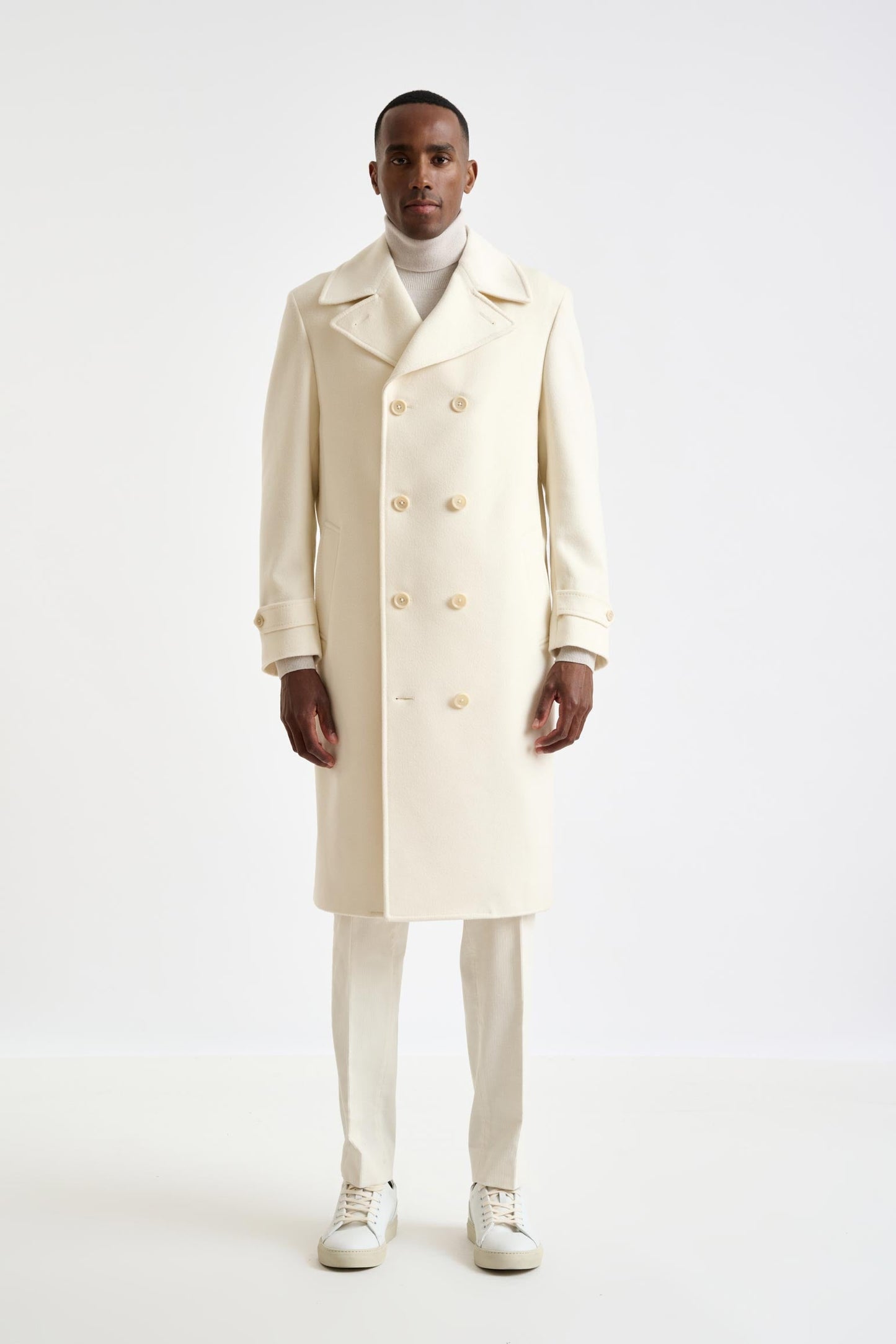 Beige Wool Sheffield Overcoat Zeus