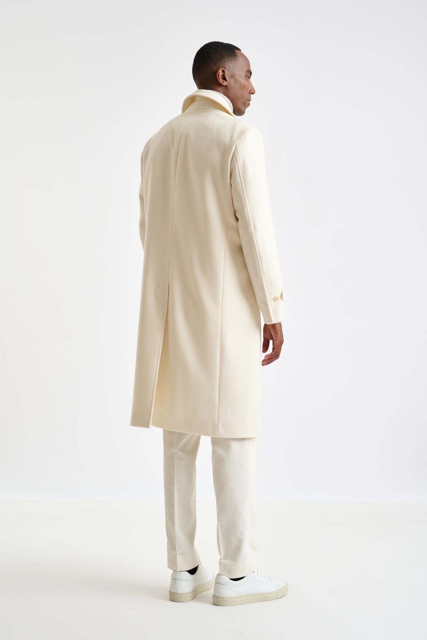 Beige Wool Sheffield Overcoat Zeus