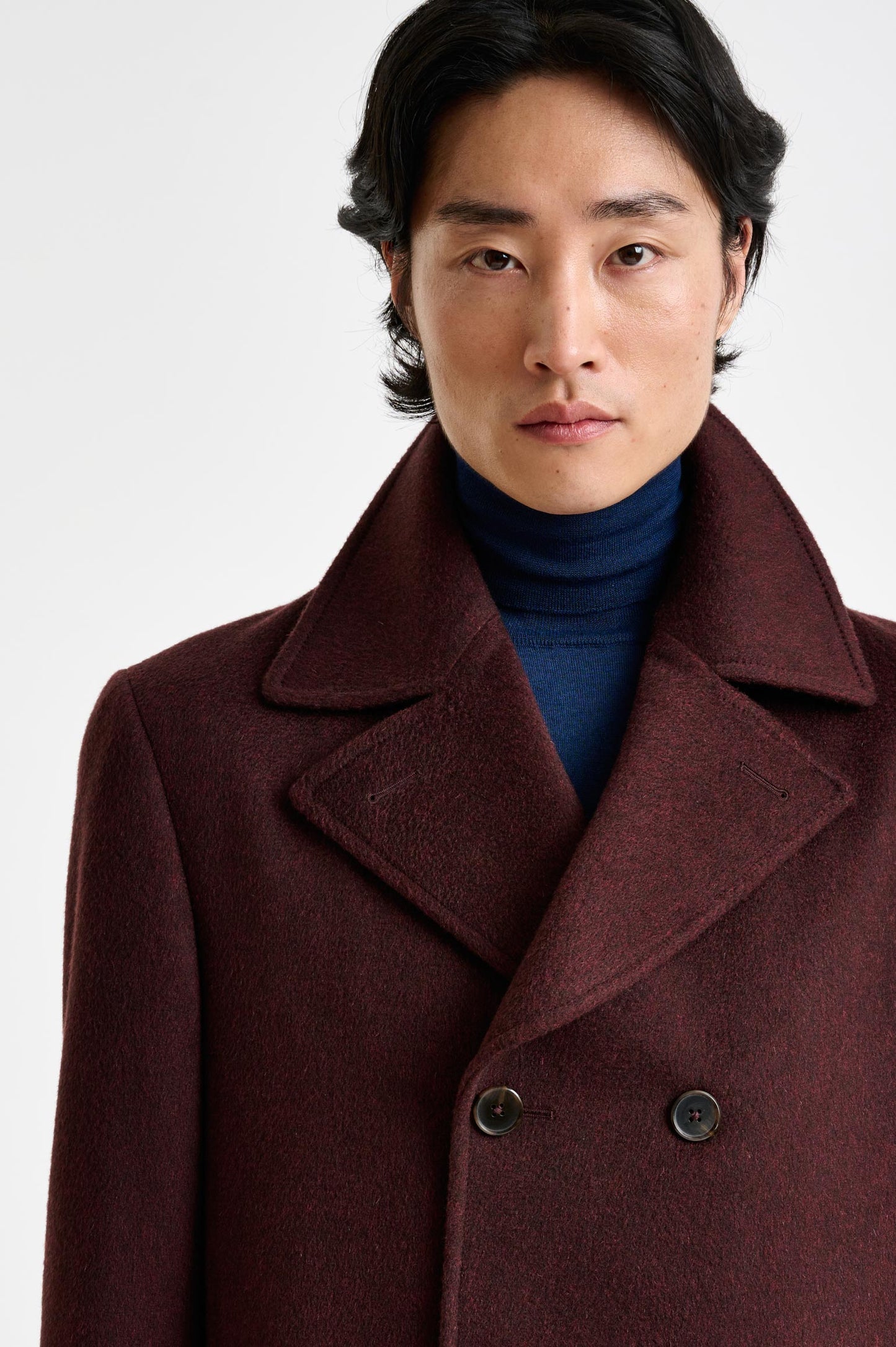 Red 100% Cashmere Sheffield Overcoat Zeus