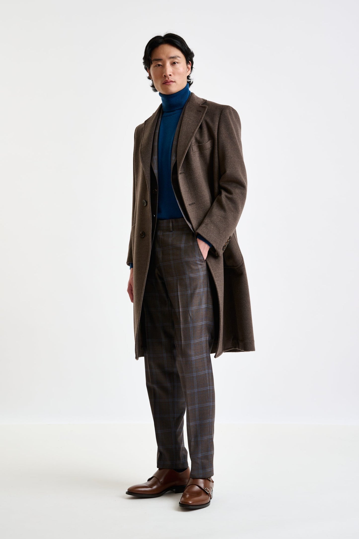 Dark Brown Wool Lincoln Overcoat Zeus