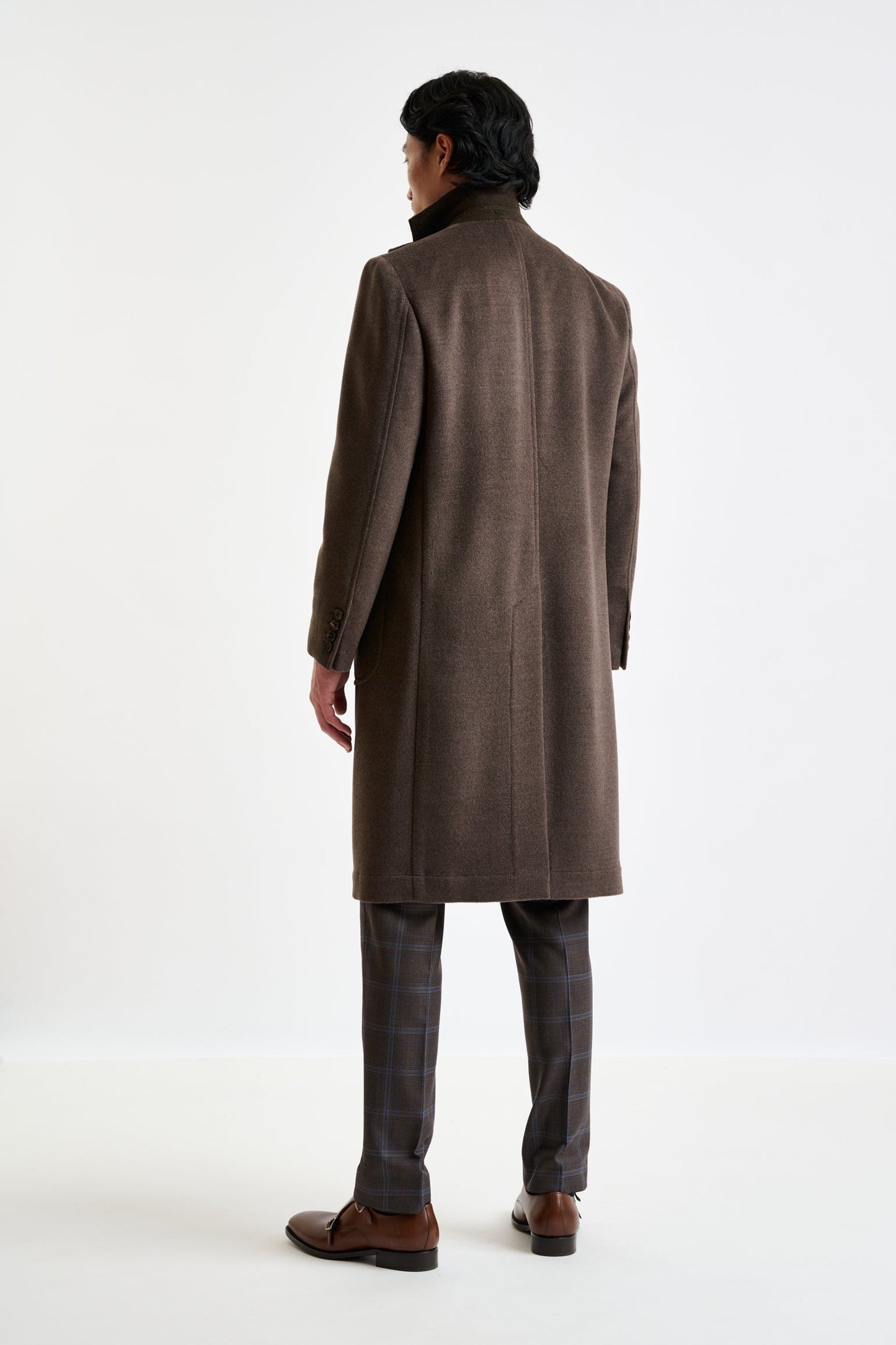 Dark Brown Wool Lincoln Overcoat Zeus