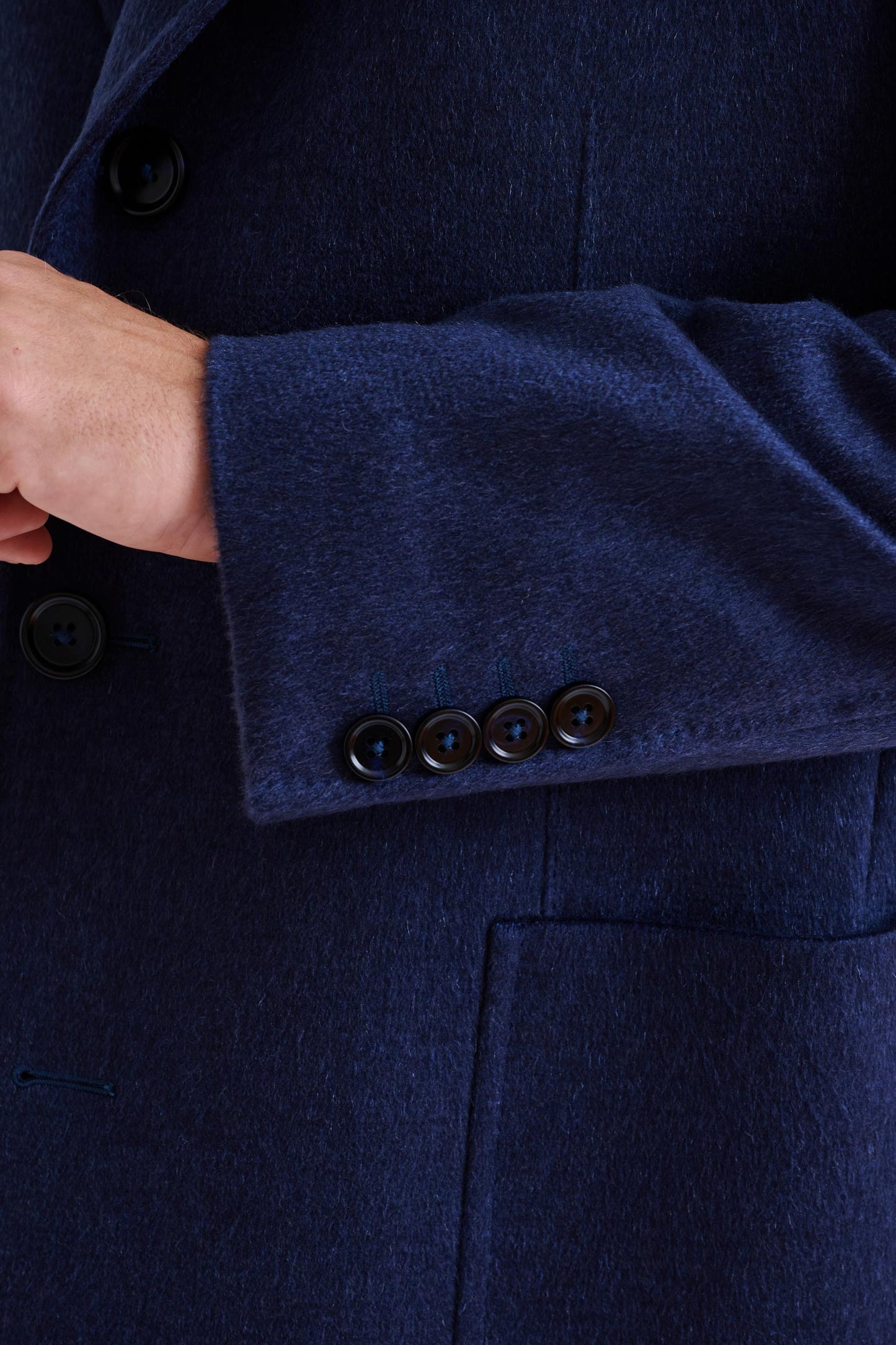 Blue Wool Lincoln Overcoat Zeus