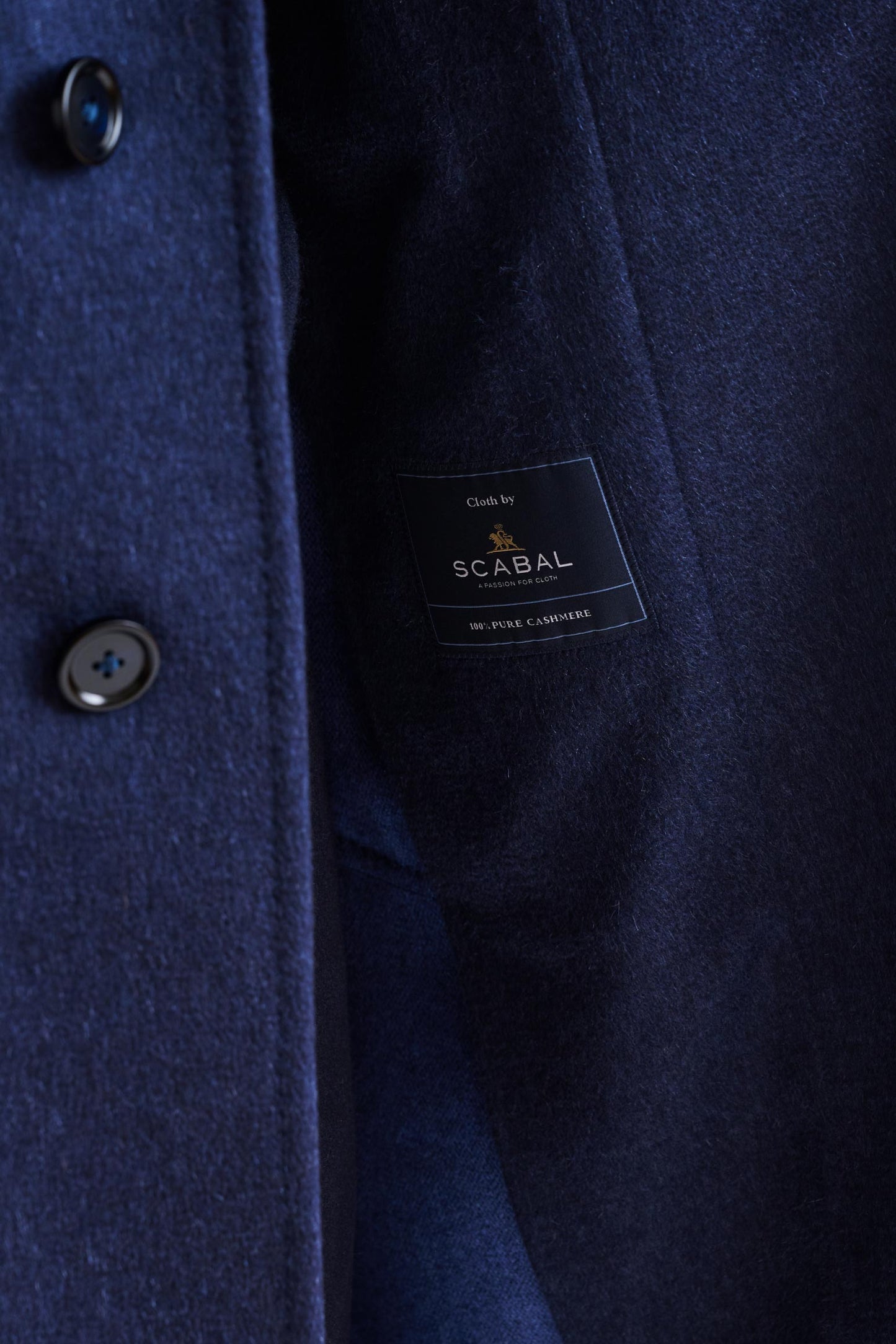 Blue Wool Lincoln Overcoat Zeus