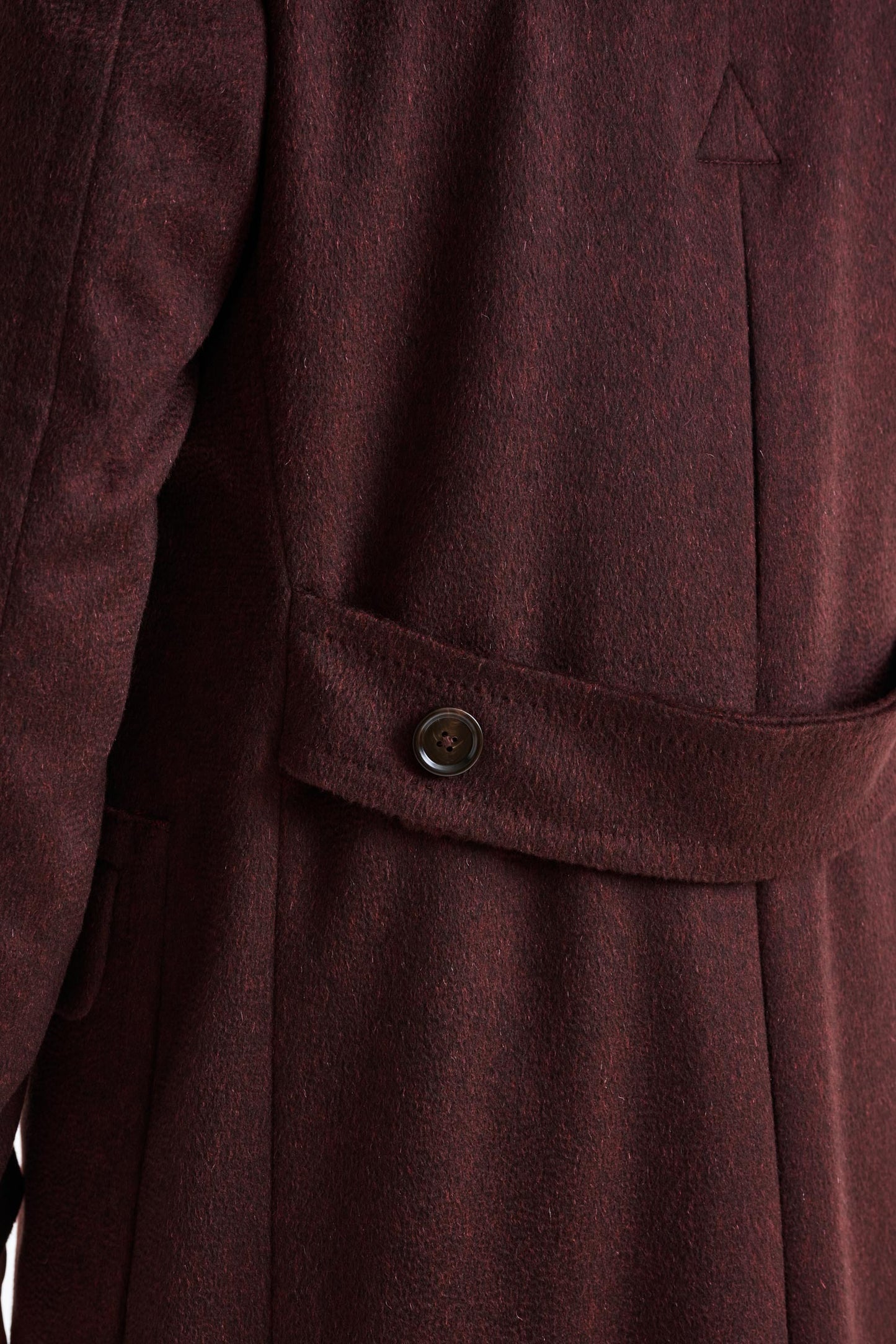 Red 100% Cashmere Winchester Overcoat Zeus