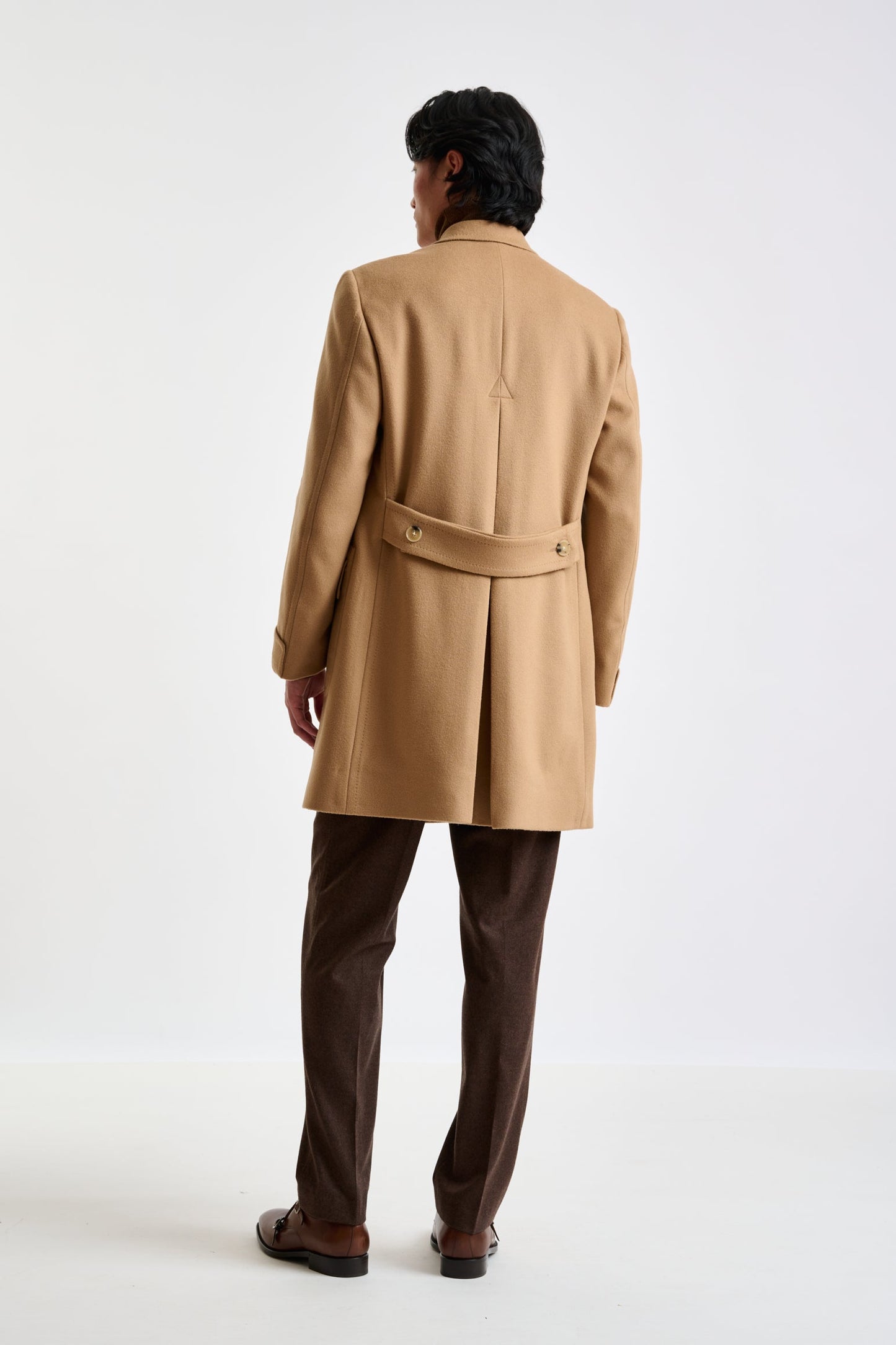 Light Brown 100% Wool Winchester Overcoat Zeus