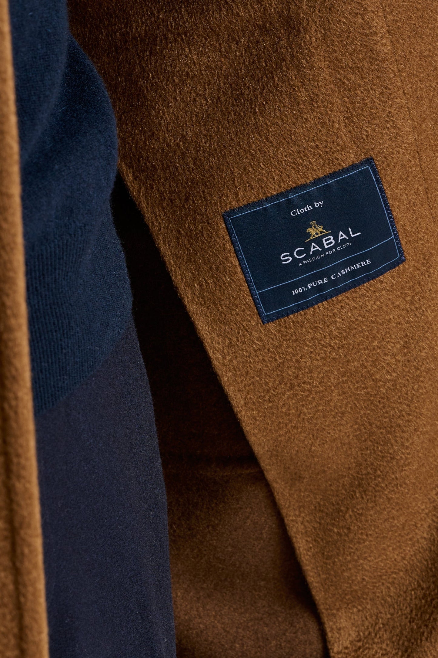 Brown 100% Cashmere Lincoln Overcoat