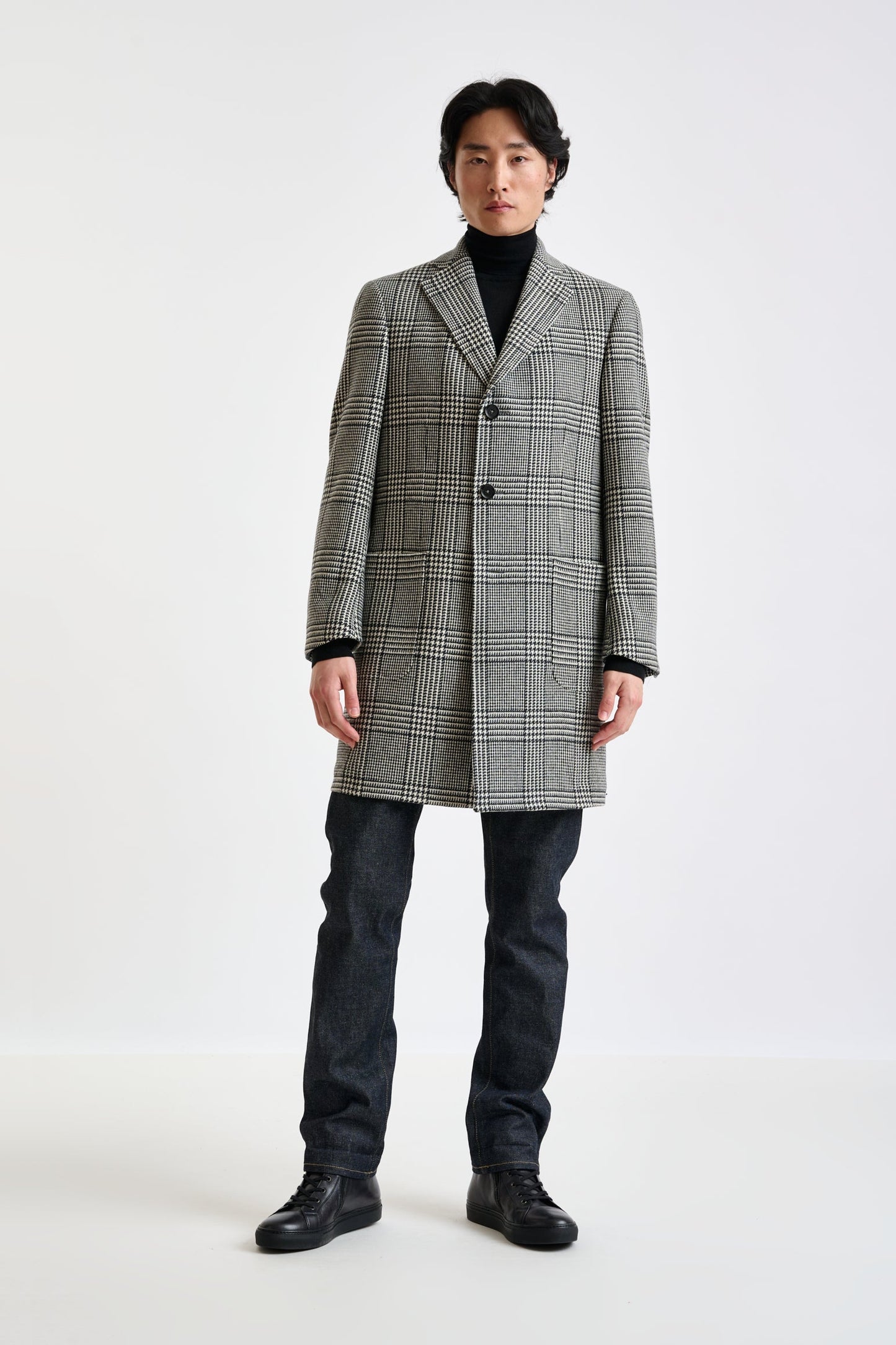 Black Wool & Cashmere Durham Overcoat Zeus