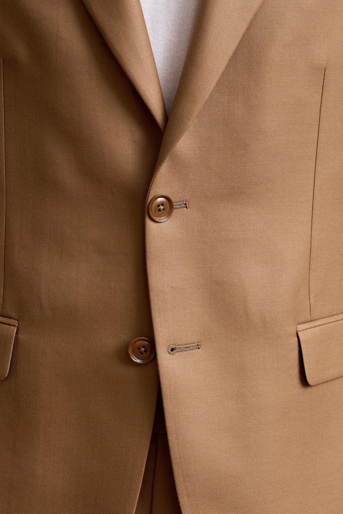 Brown 100% Cashmere Soho Suit Golden Gate