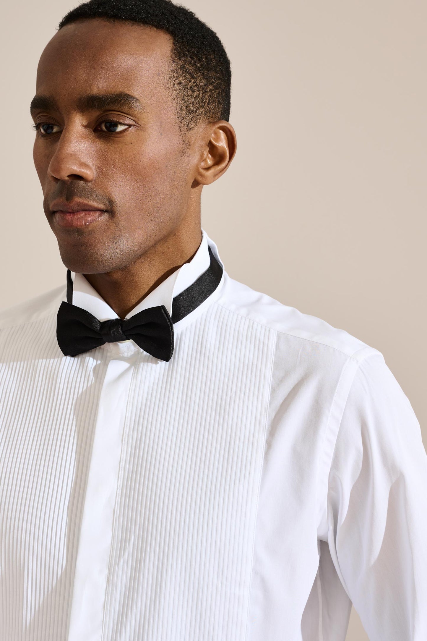 Formal Shirt Poplin Hidden Button White