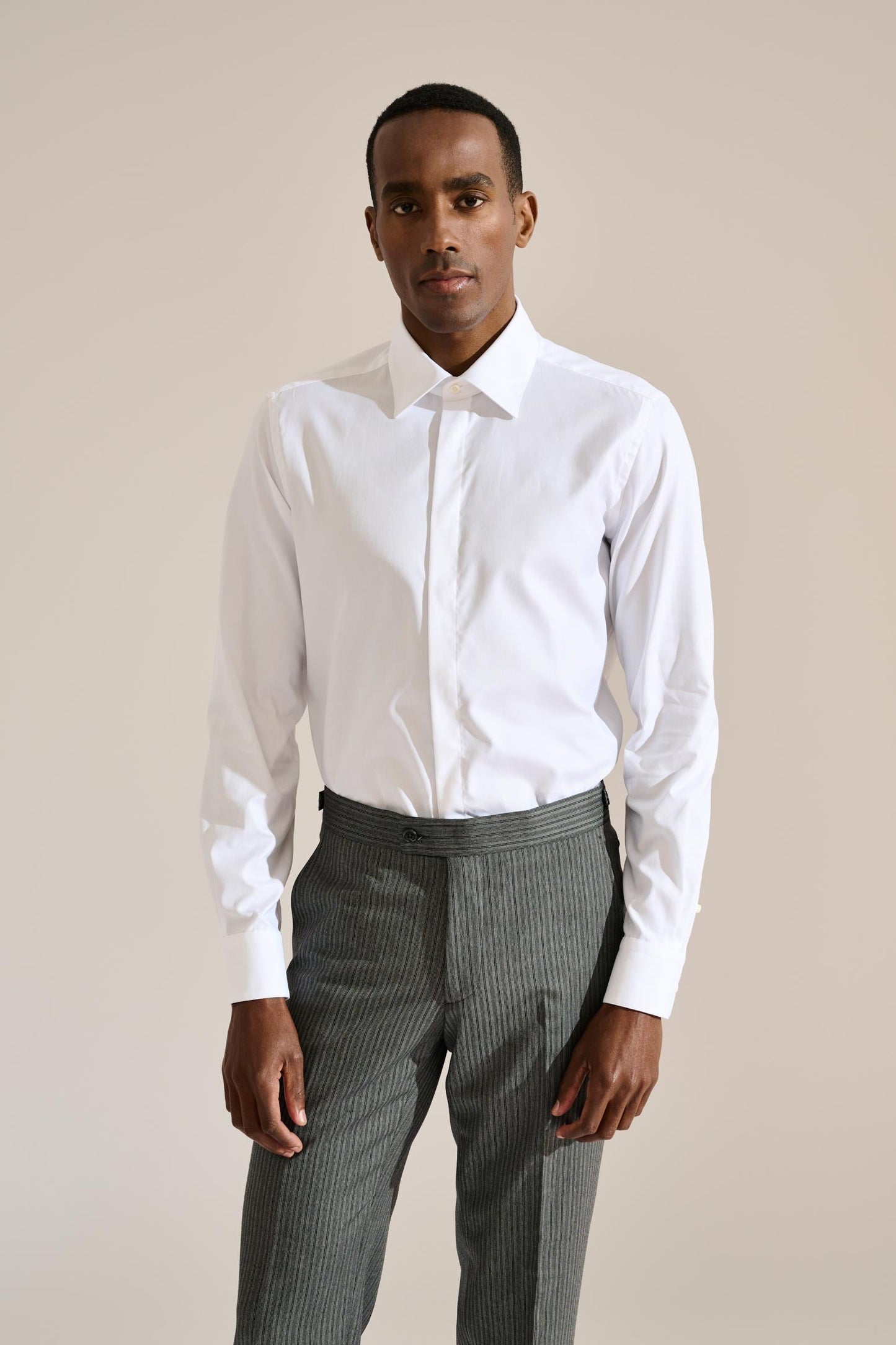 Formal Shirt Poplin Stretch White