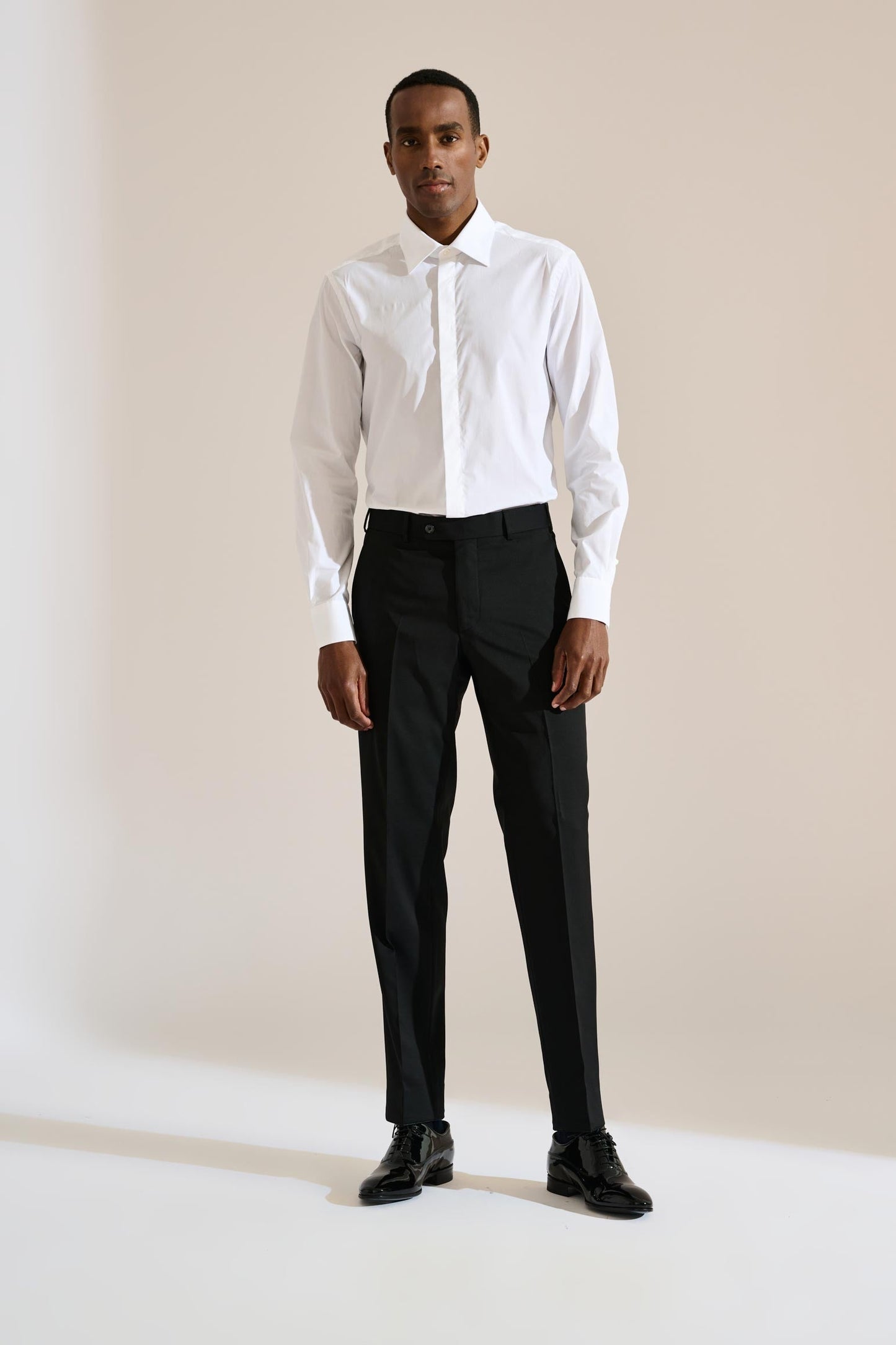 Formal Shirt Poplin Stretch White