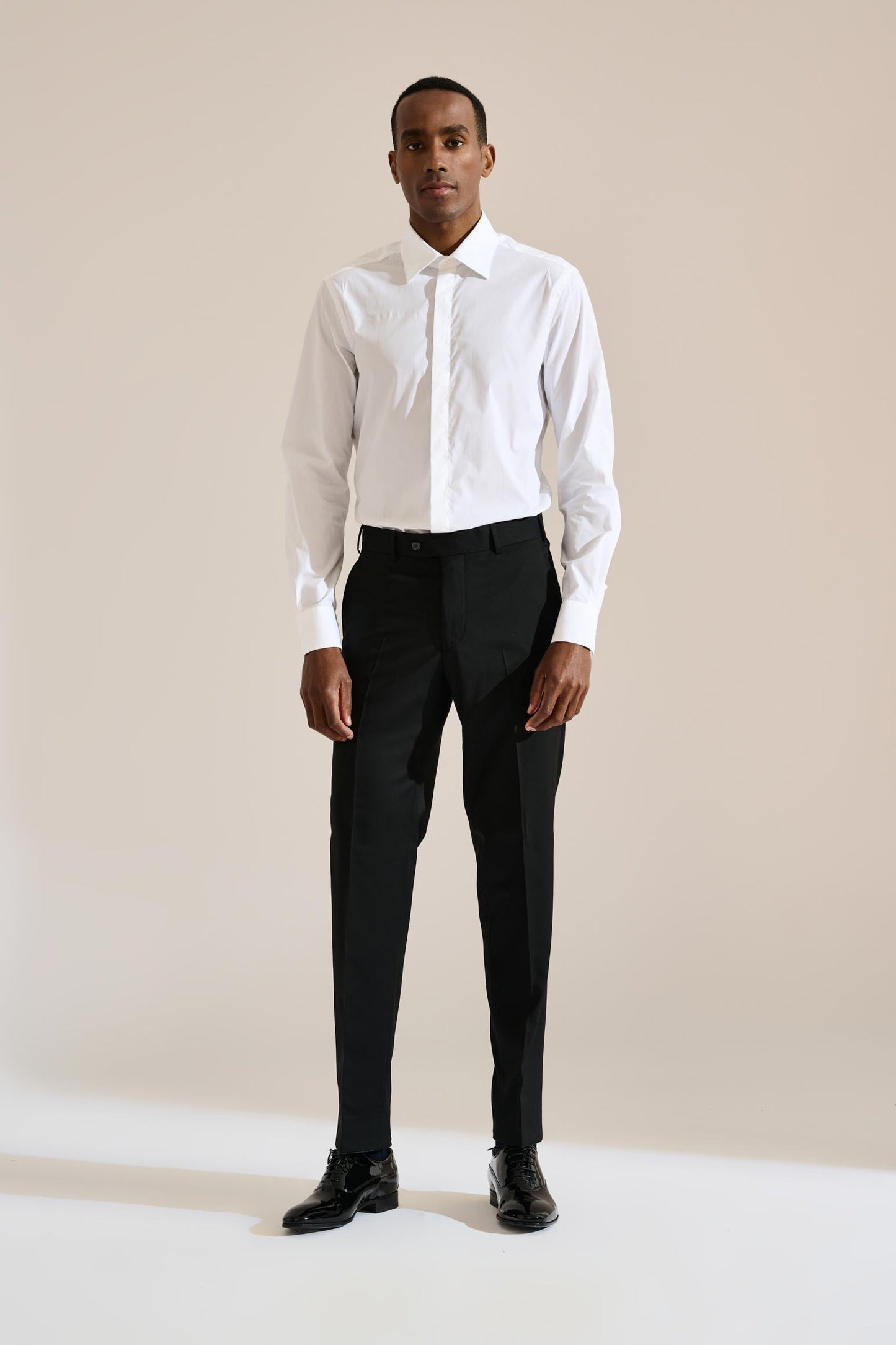 Formal Shirt Poplin Stretch White