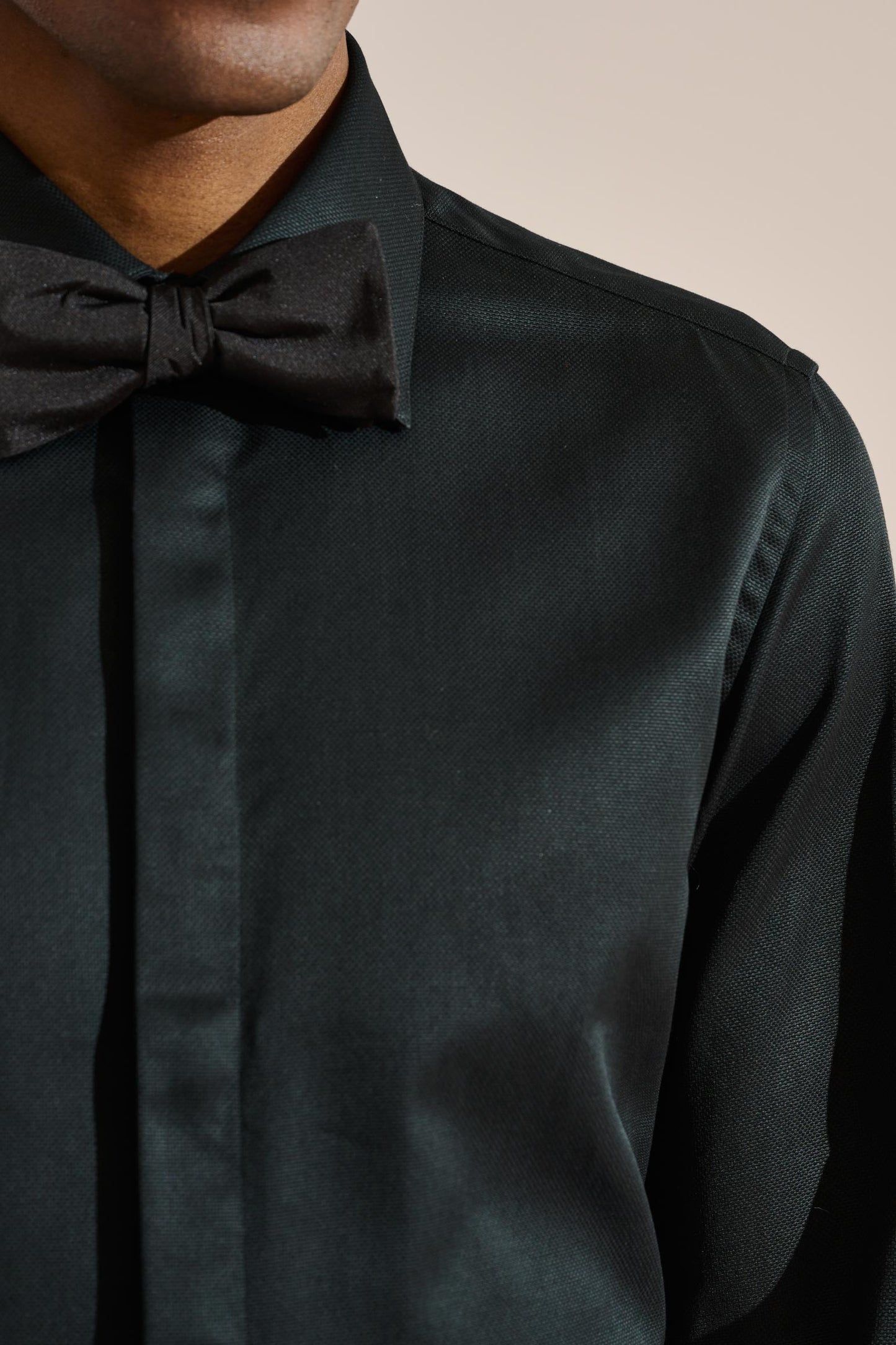 Formal Shirt Pique Black