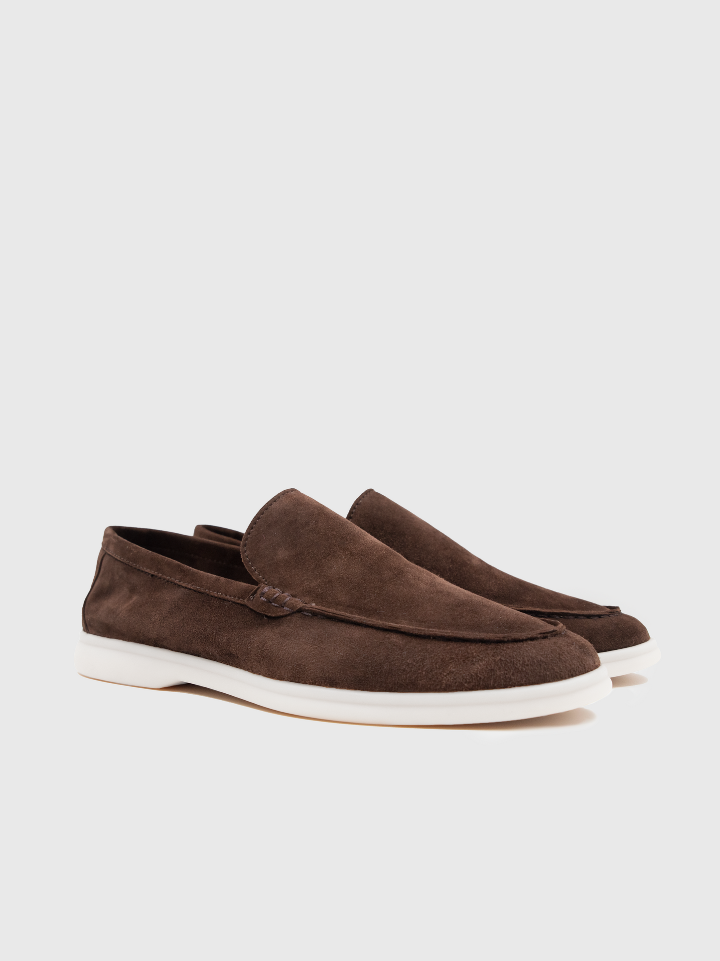 Marina Suede Loafers - Chocolate Brown