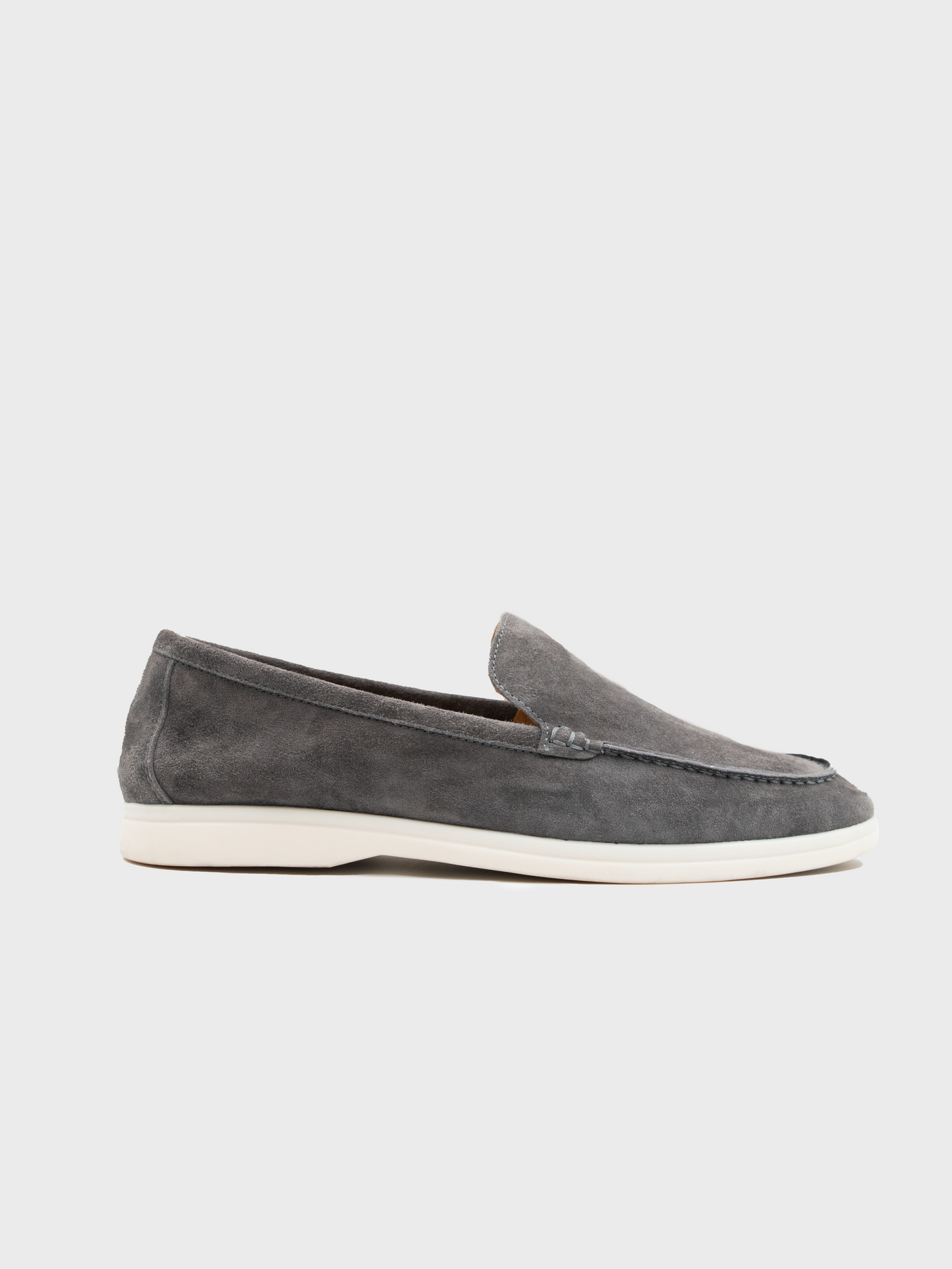 Marina Suede Loafers - Fog Gray