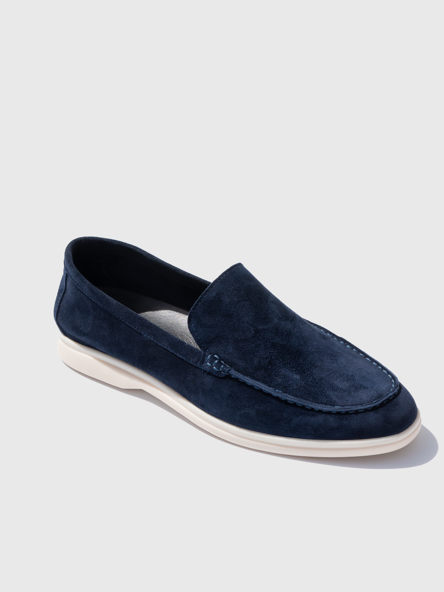 Marina Suede Loafers - Navy Blue